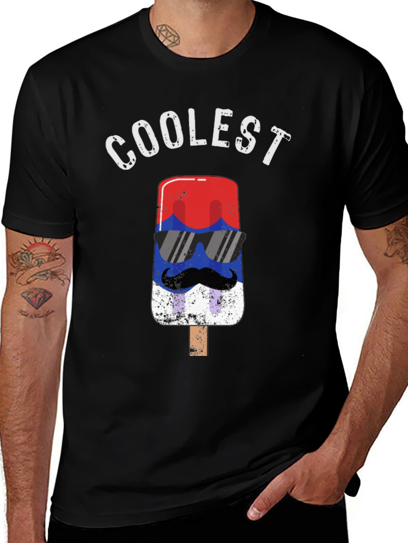 Coolest Popsicle T-Shirt - Patriotic Style