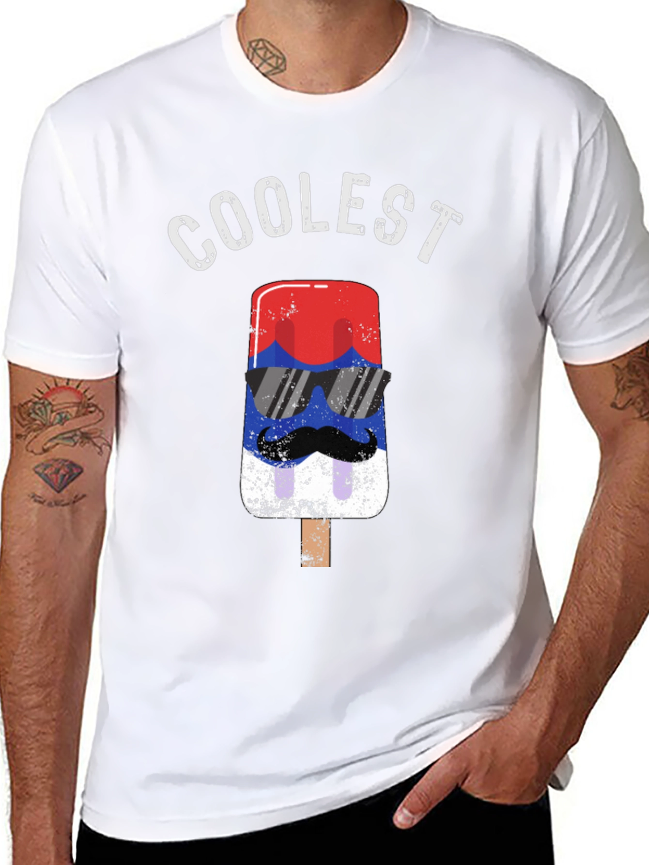 Coolest Popsicle T-Shirt - Patriotic Style
