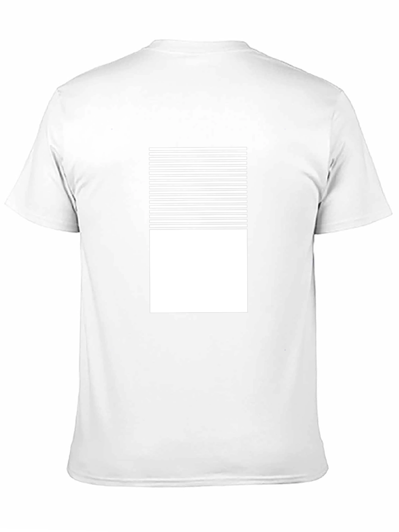Modern Graphic Tee - Black with White Stripe Design