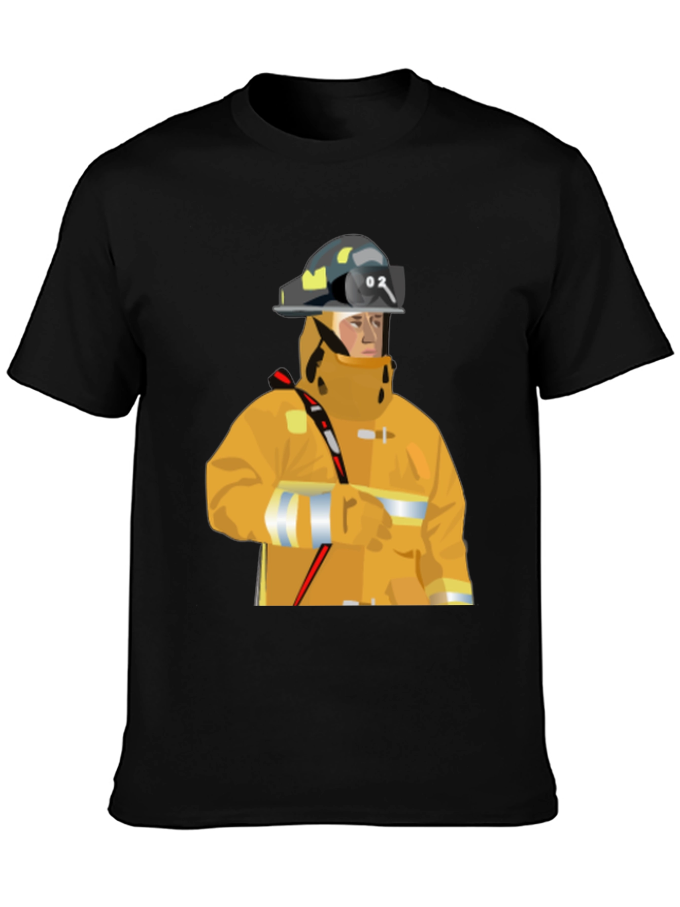 Firefighter Graphic Tee - Black