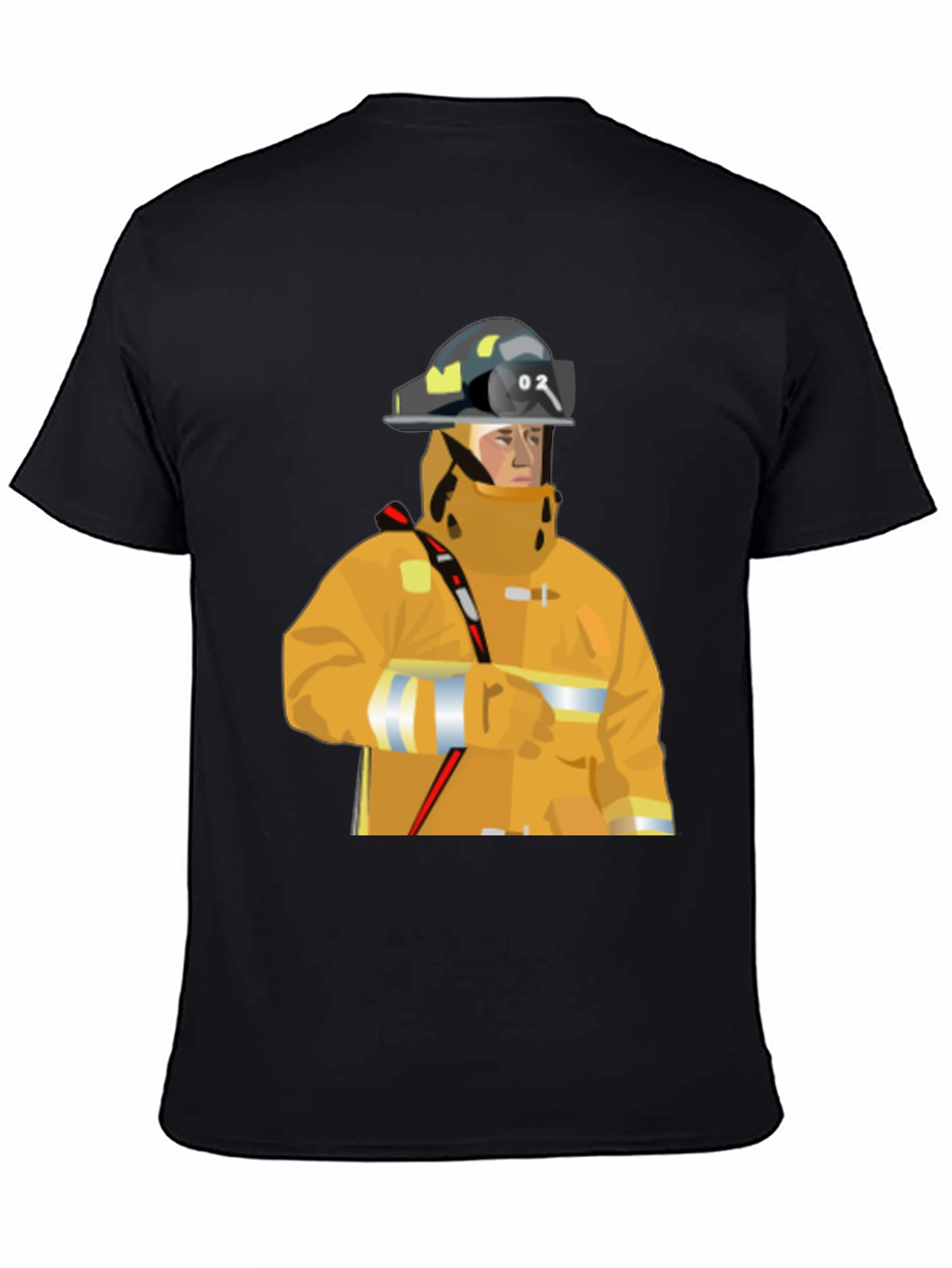 Firefighter Graphic Tee - Black