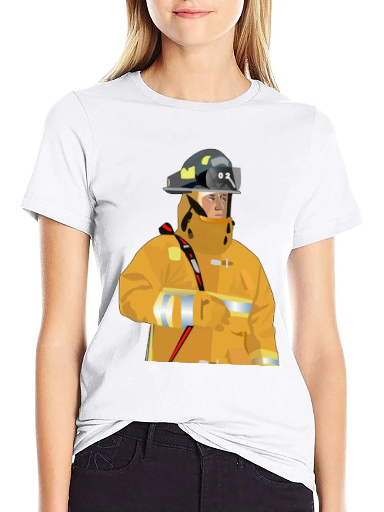 Firefighter Graphic Tee - Black