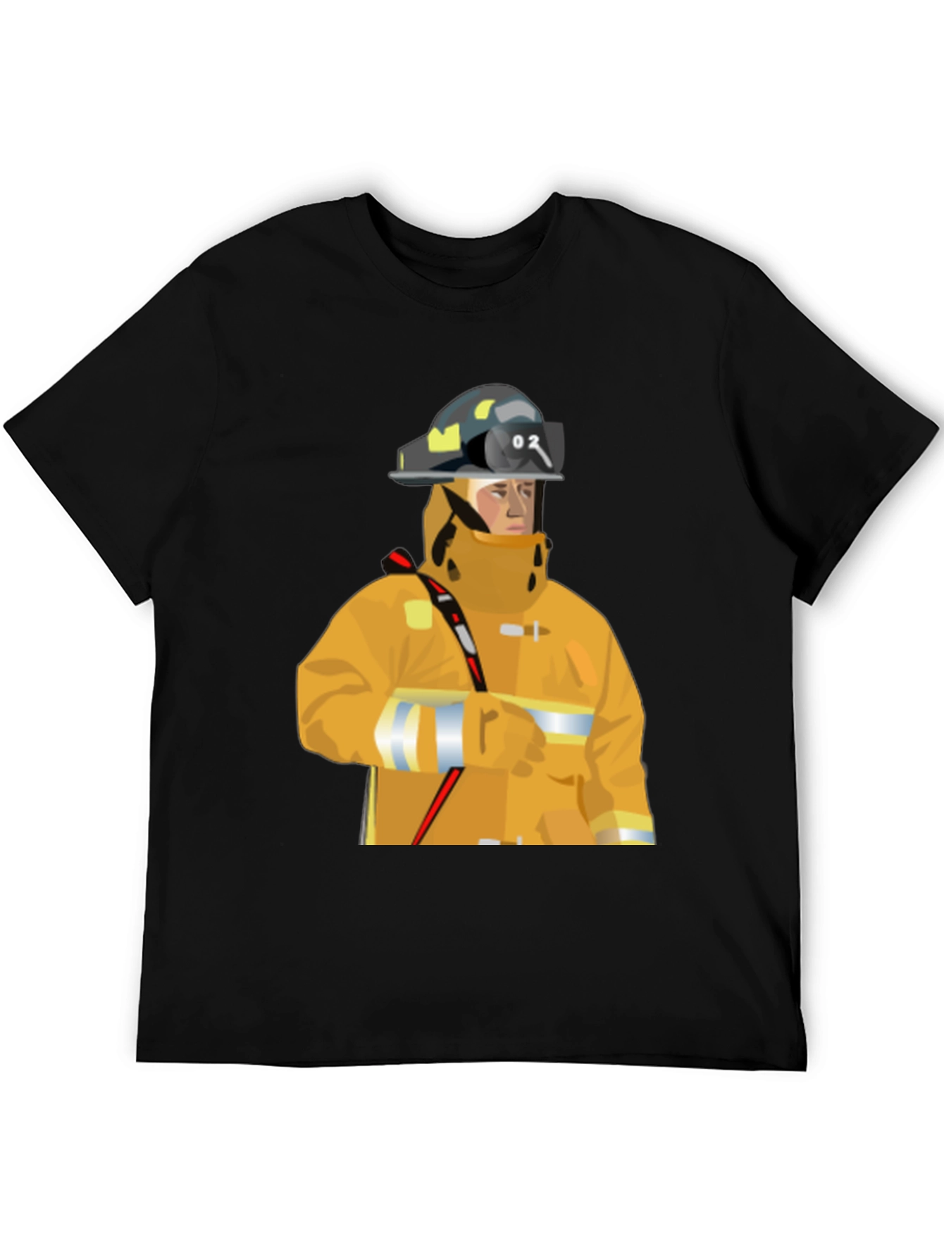 Firefighter Graphic Tee - Black