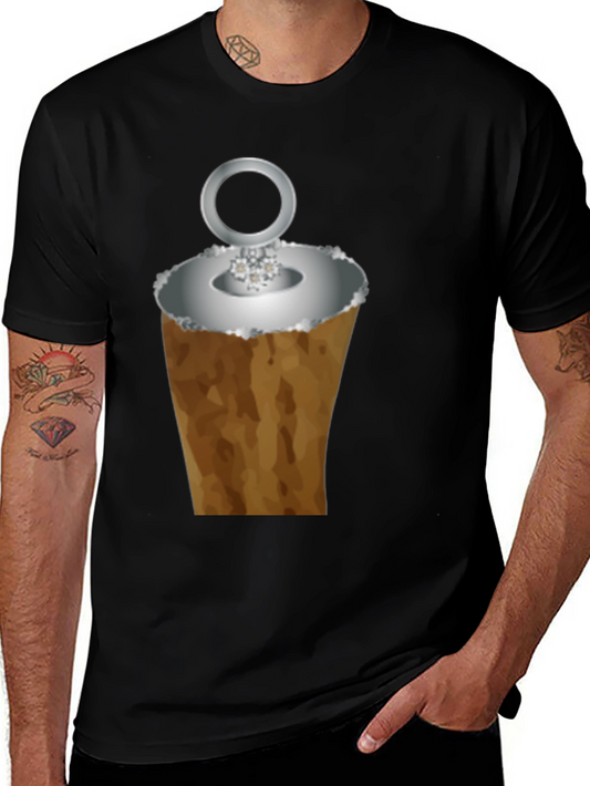 Funny Ice Cream Cone Ring Black T-Shirt