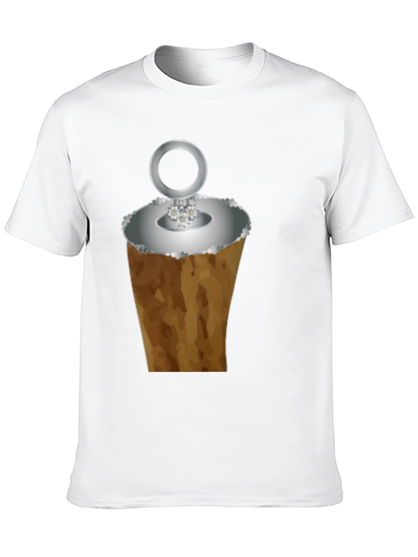 Funny Ice Cream Cone Ring Black T-Shirt