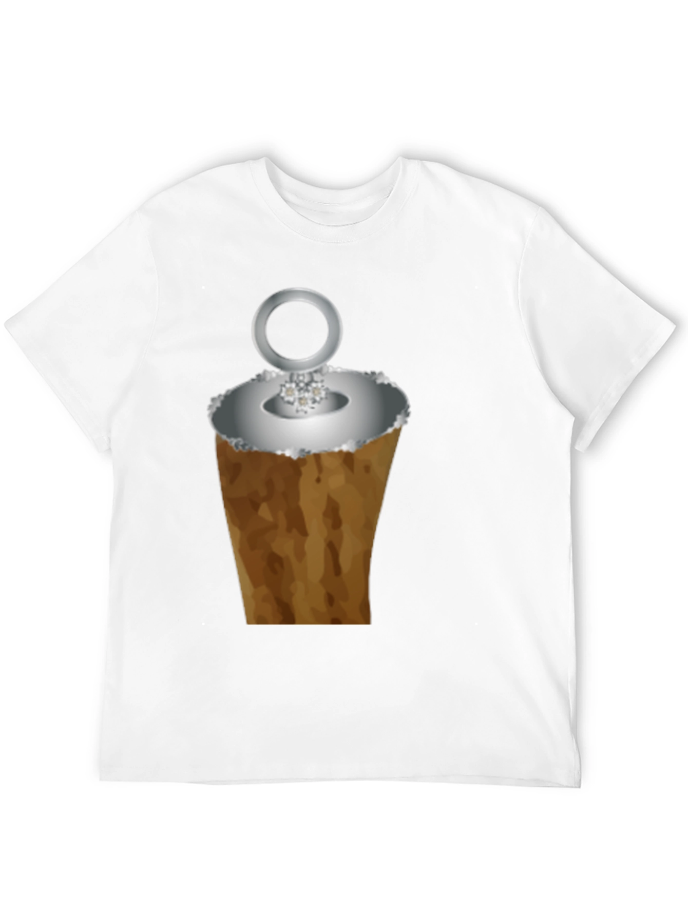 Funny Ice Cream Cone Ring Black T-Shirt