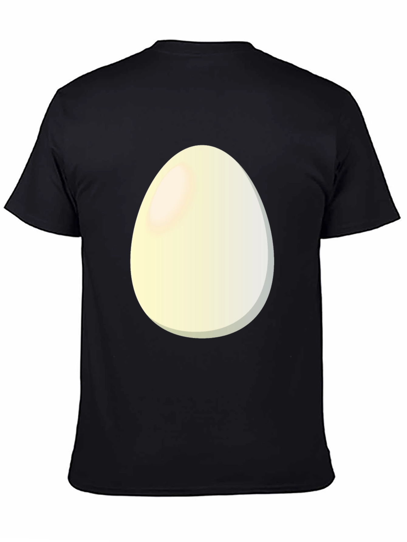 Egg Graphic T-Shirt - Black Casual Tee