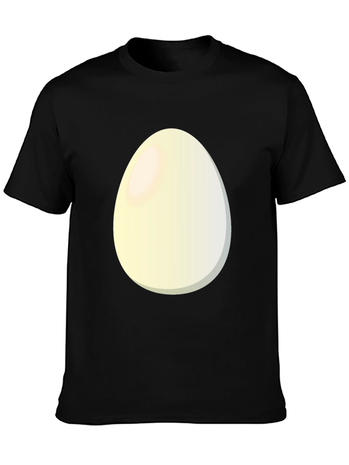 Egg Graphic T-Shirt - Black Casual Tee
