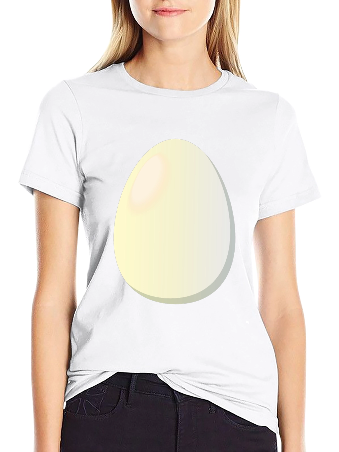 Egg Graphic T-Shirt - Black Casual Tee