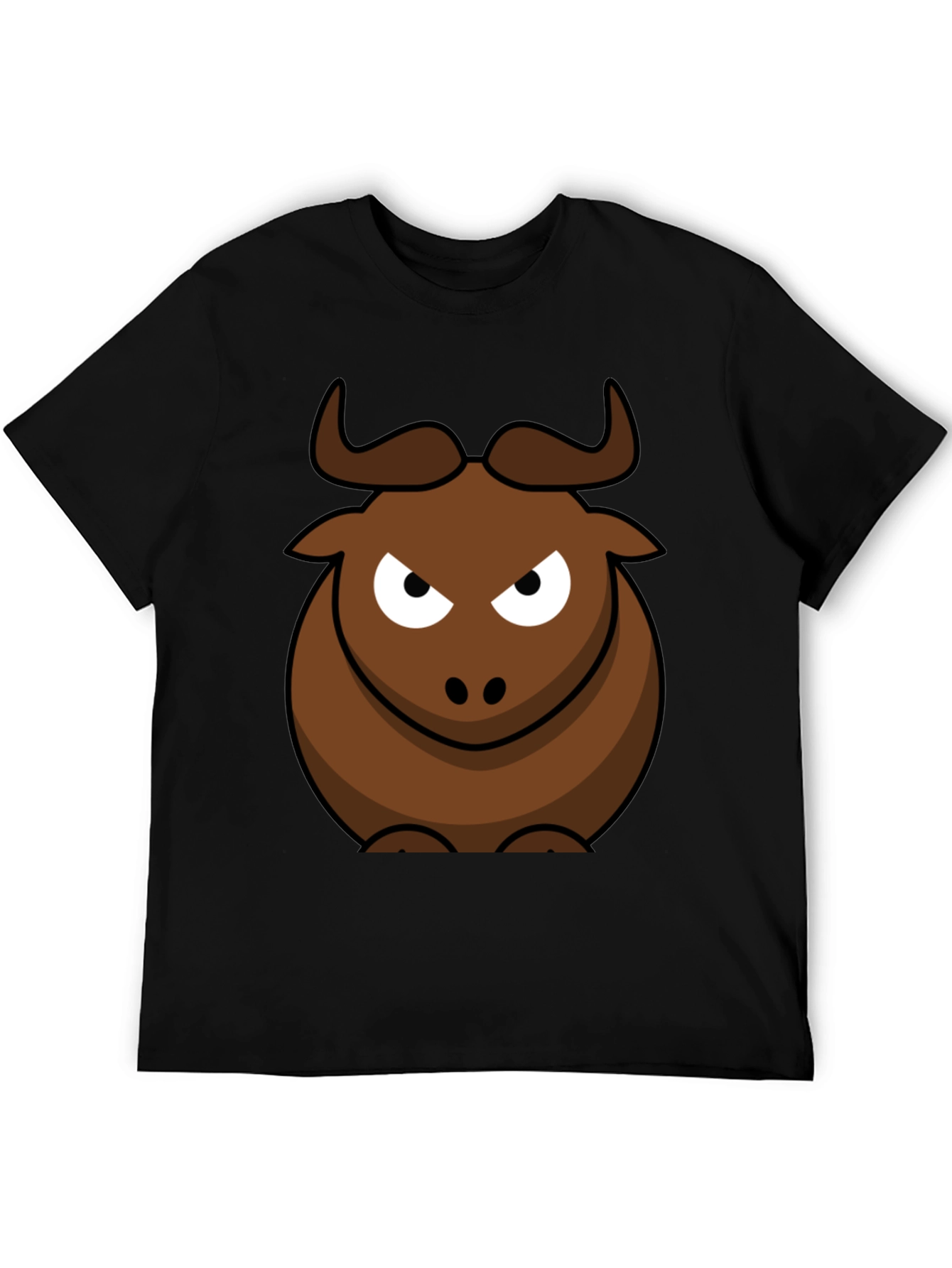 Funny Bull Graphic Tee - Mens Black T-Shirt