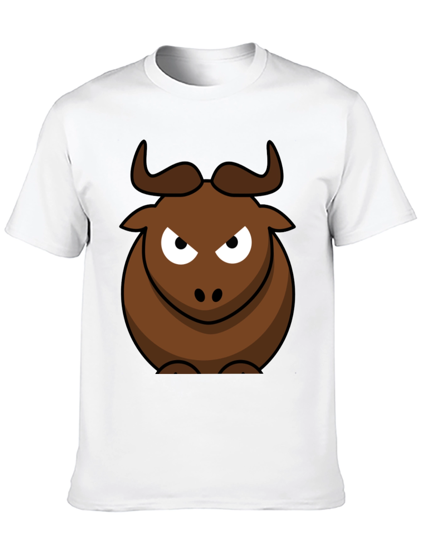 Funny Bull Graphic Tee - Mens Black T-Shirt
