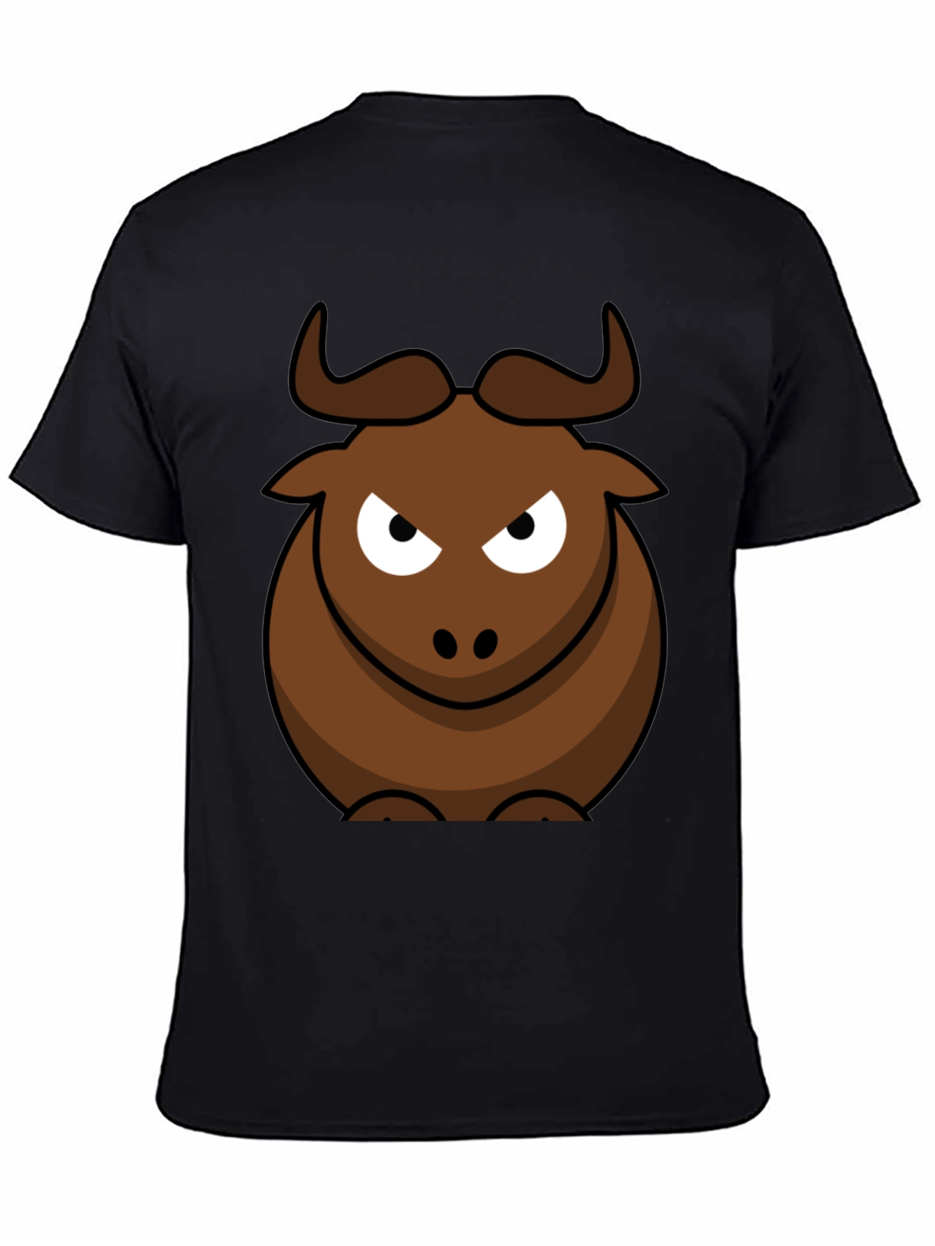 Funny Bull Graphic Tee - Mens Black T-Shirt