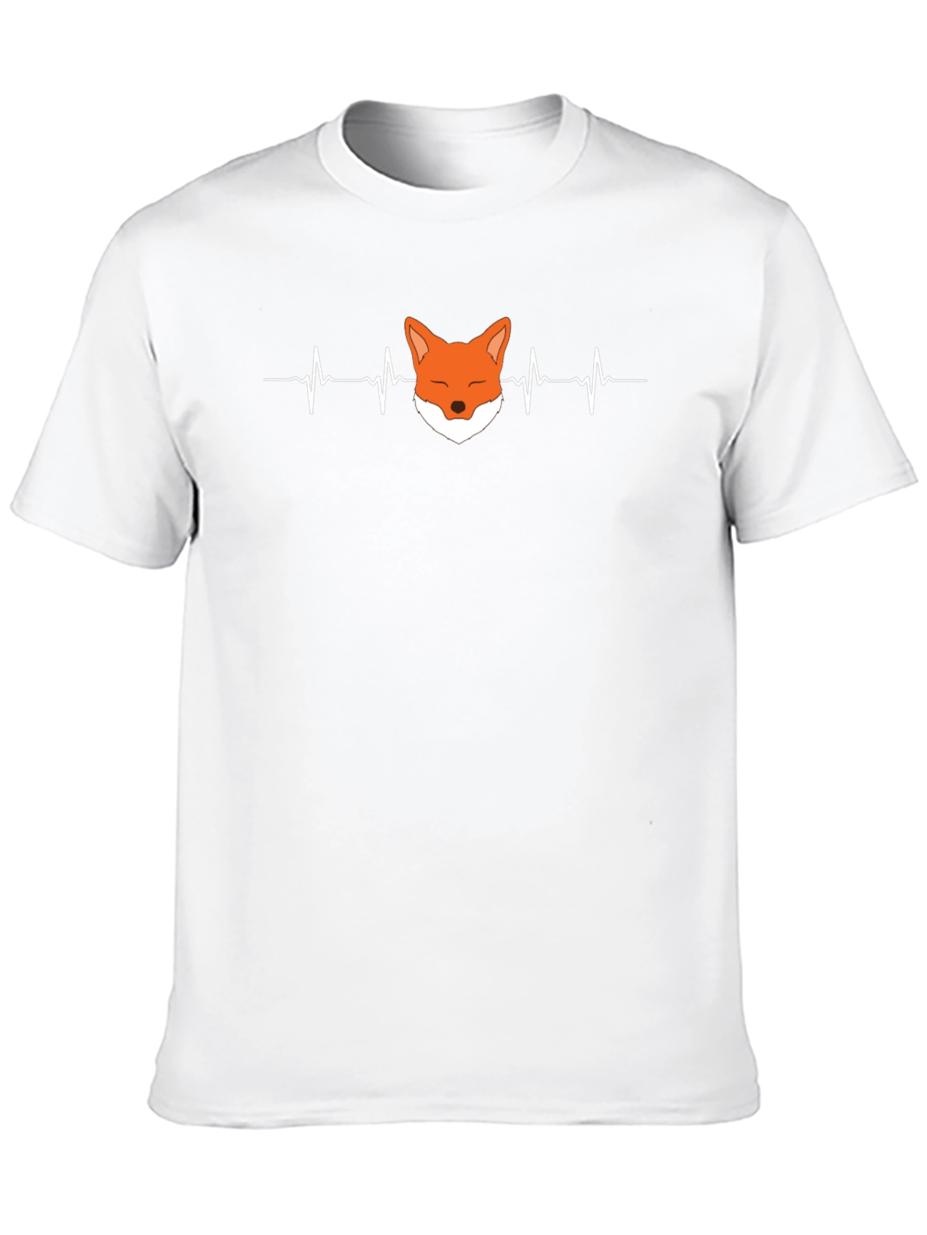 Fox Heartbeat Graphic Tee - Unisex Black T-Shirt