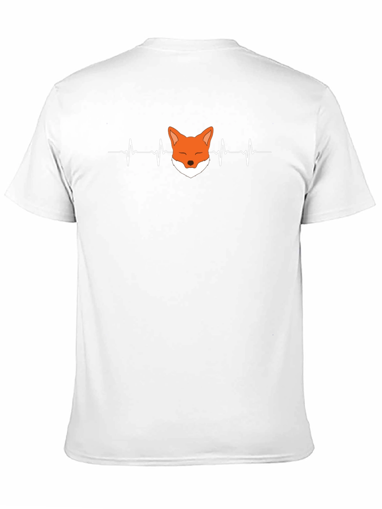 Fox Heartbeat Graphic Tee - Unisex Black T-Shirt