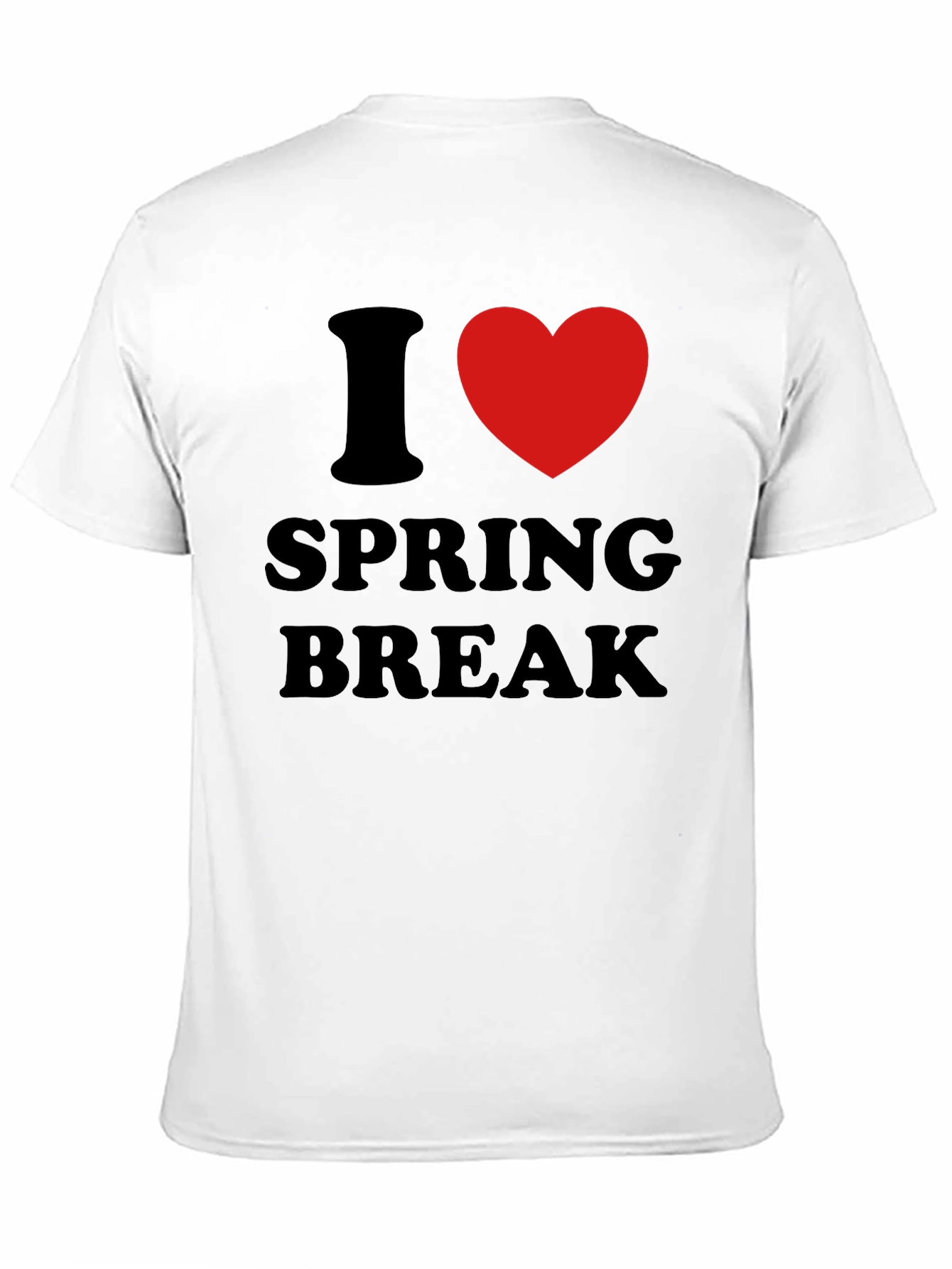 I Heart Spring Break T-Shirt - Black