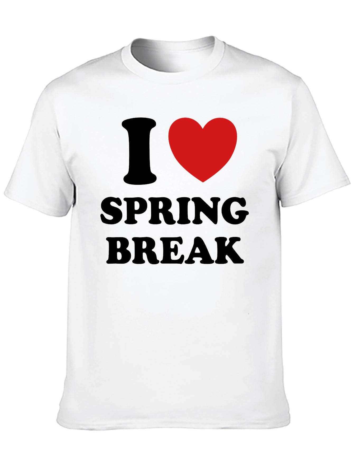 I Heart Spring Break T-Shirt - Black