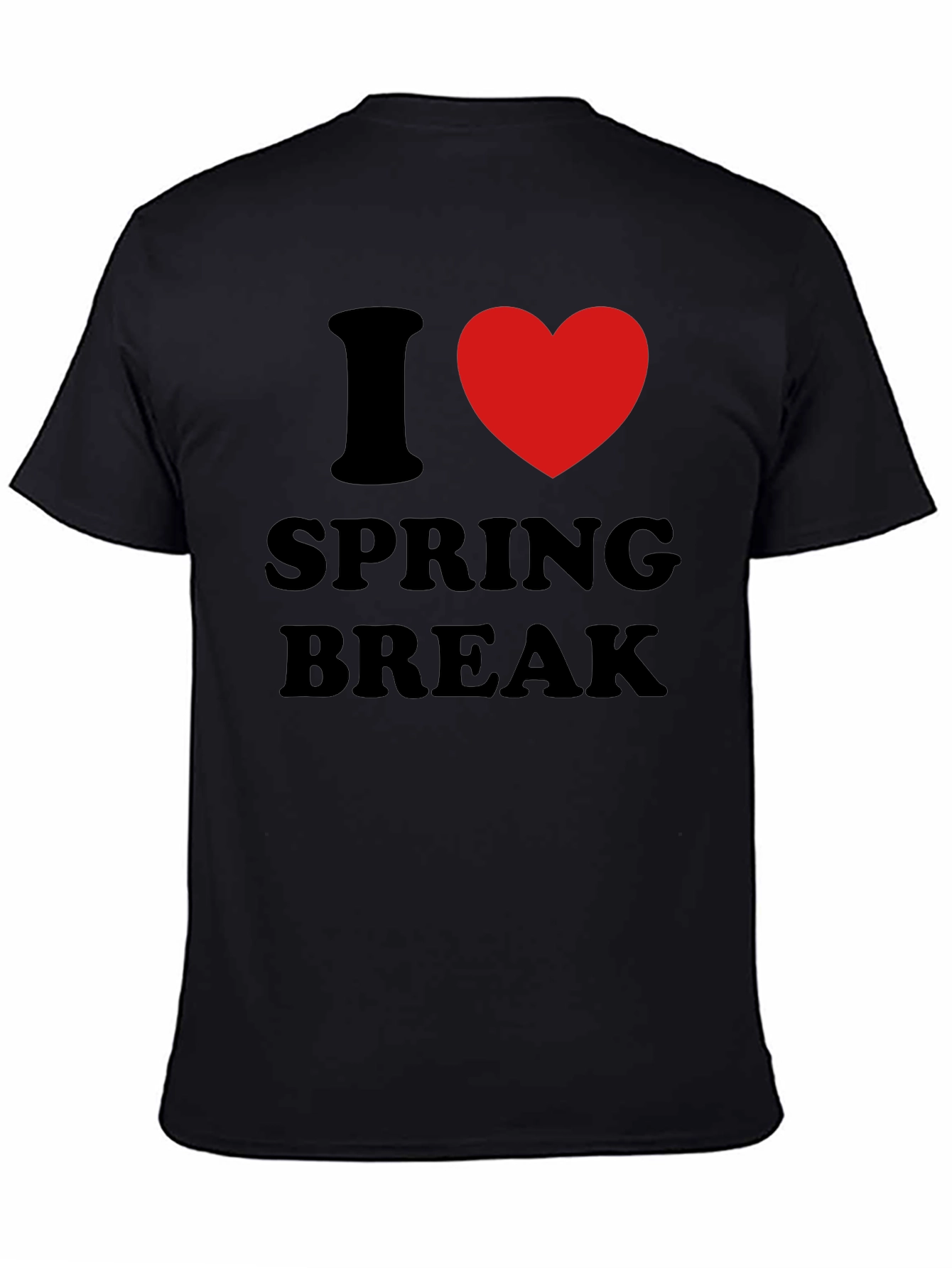 I Heart Spring Break T-Shirt - Black