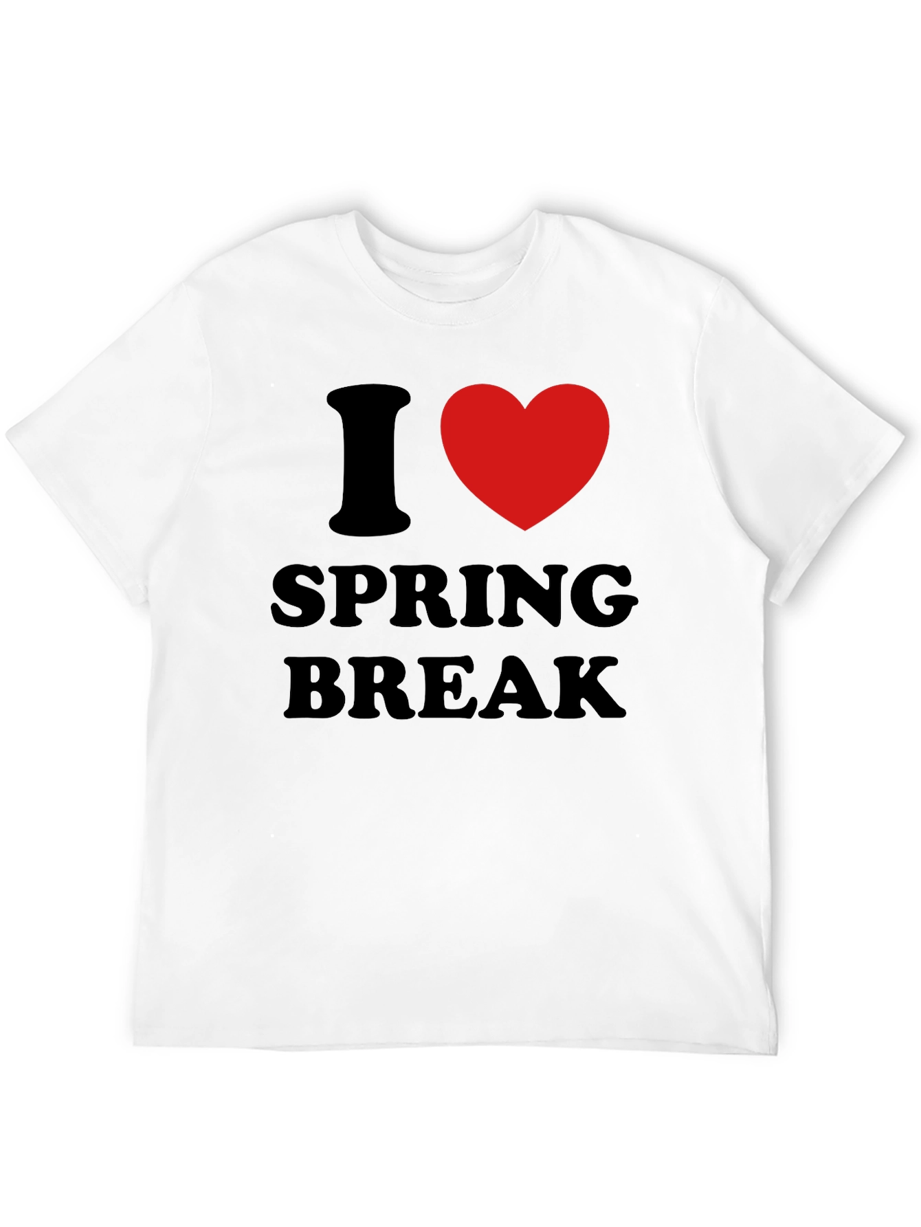I Heart Spring Break T-Shirt - Black