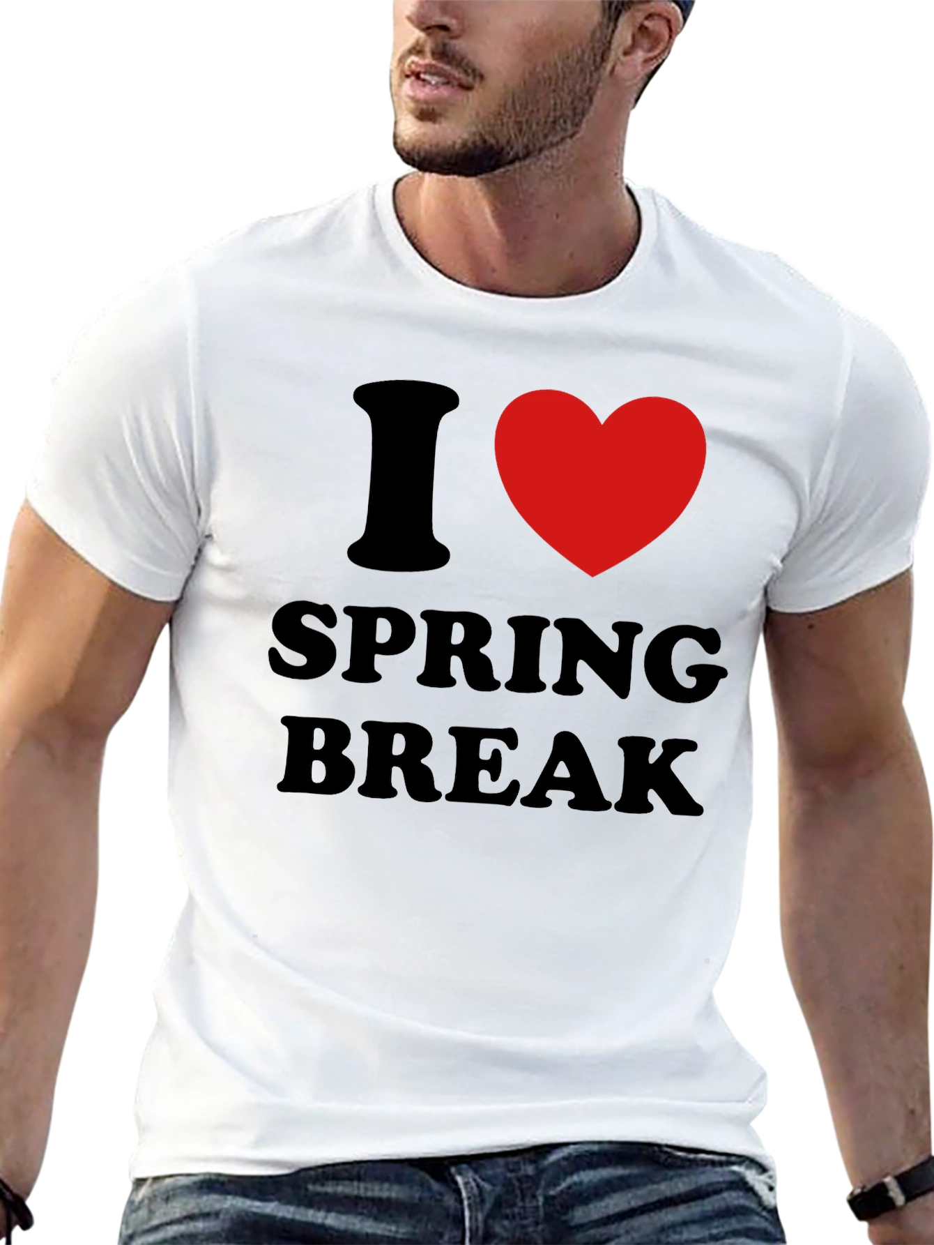 I Heart Spring Break T-Shirt - Black