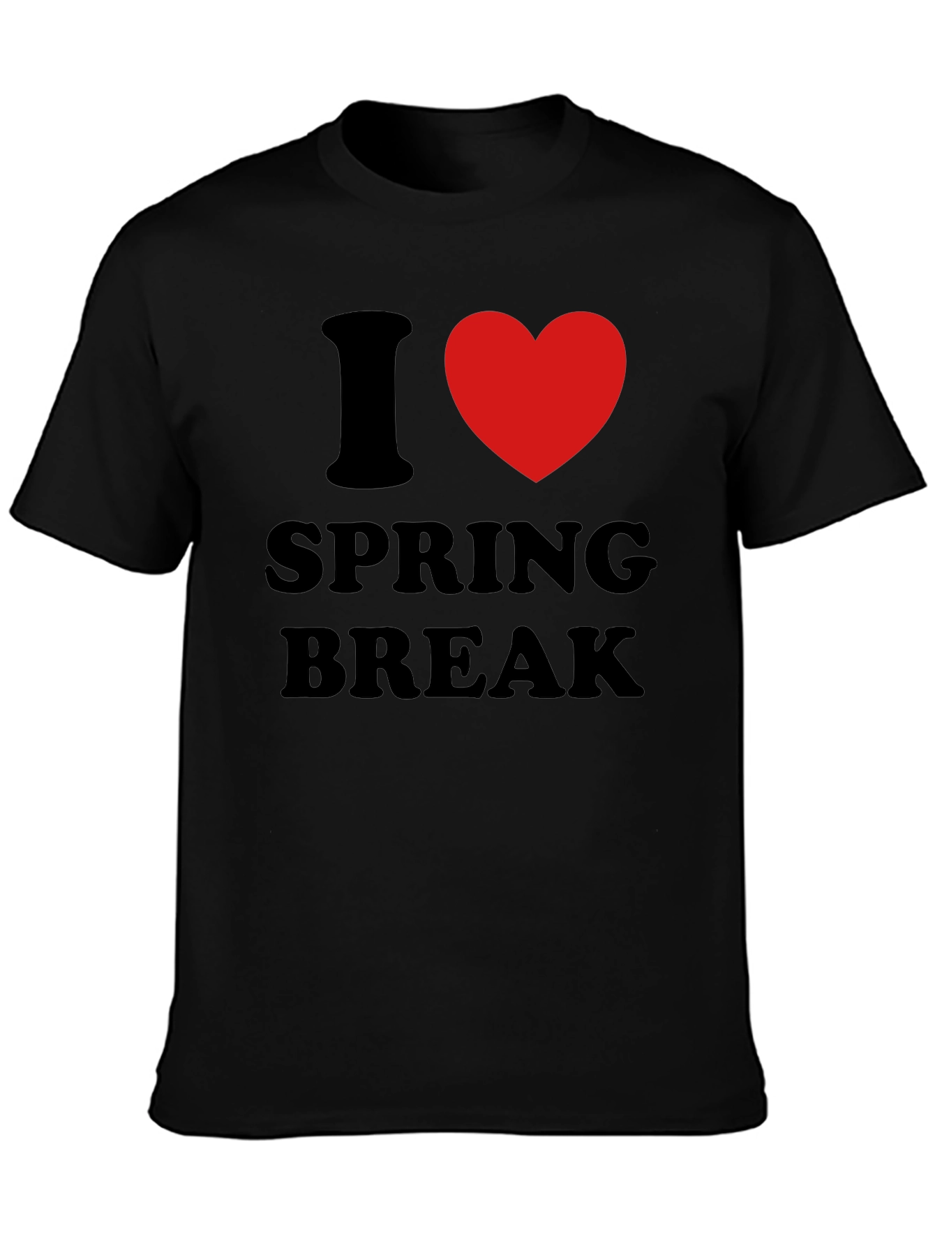 I Heart Spring Break T-Shirt - Black