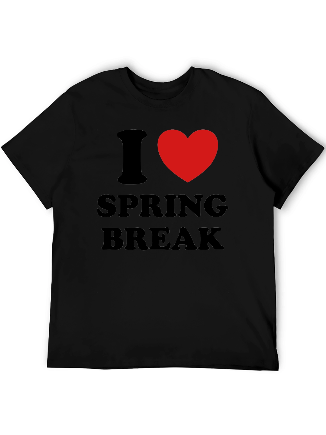 I Heart Spring Break T-Shirt - Black