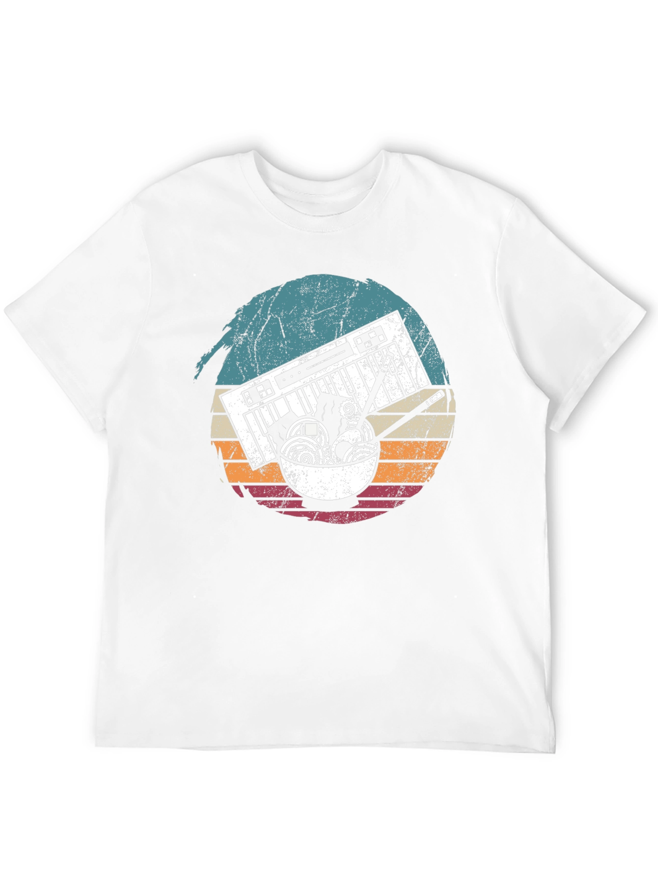Keyboard Ramen Retro T-Shirt