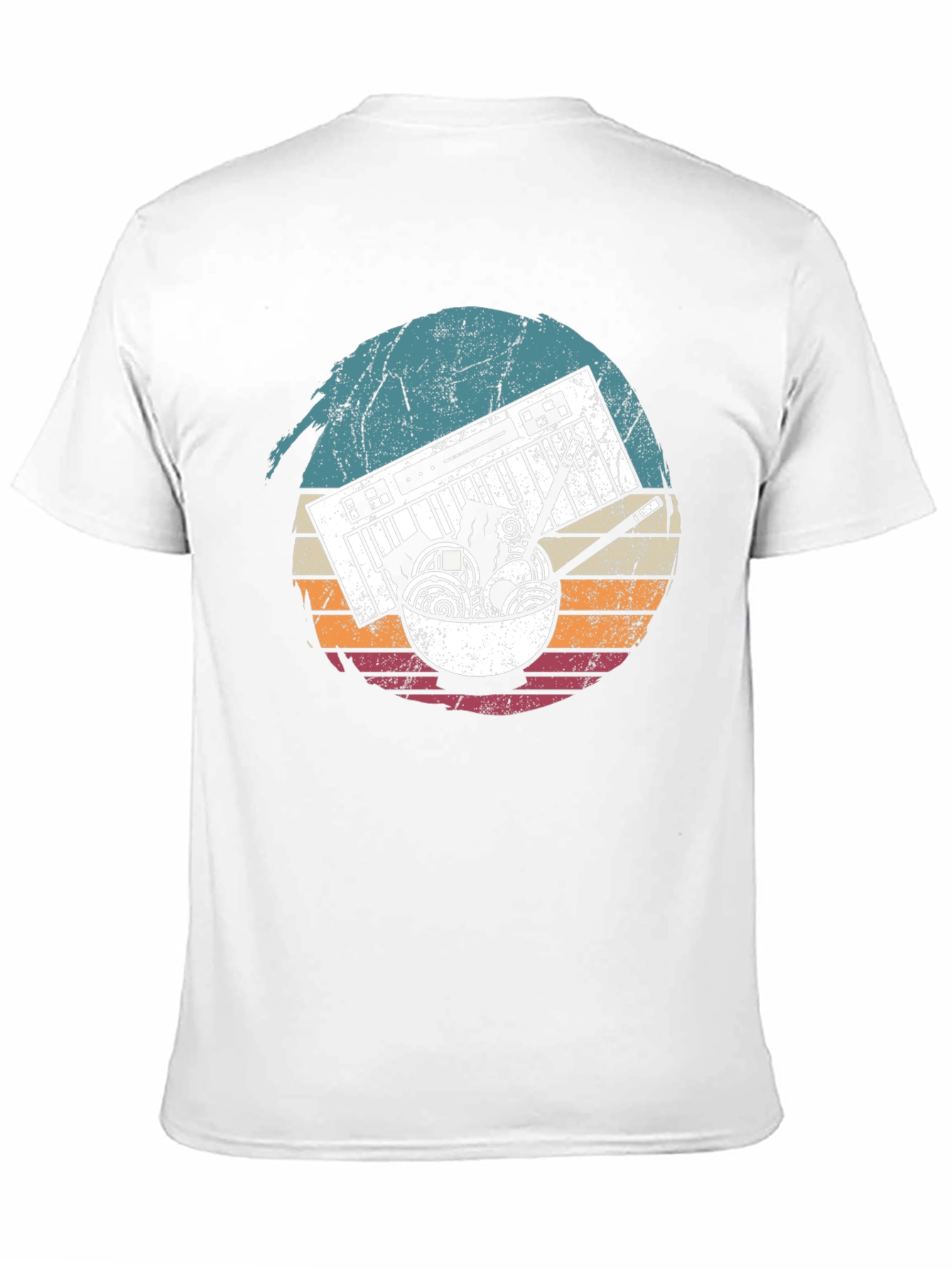 Keyboard Ramen Retro T-Shirt
