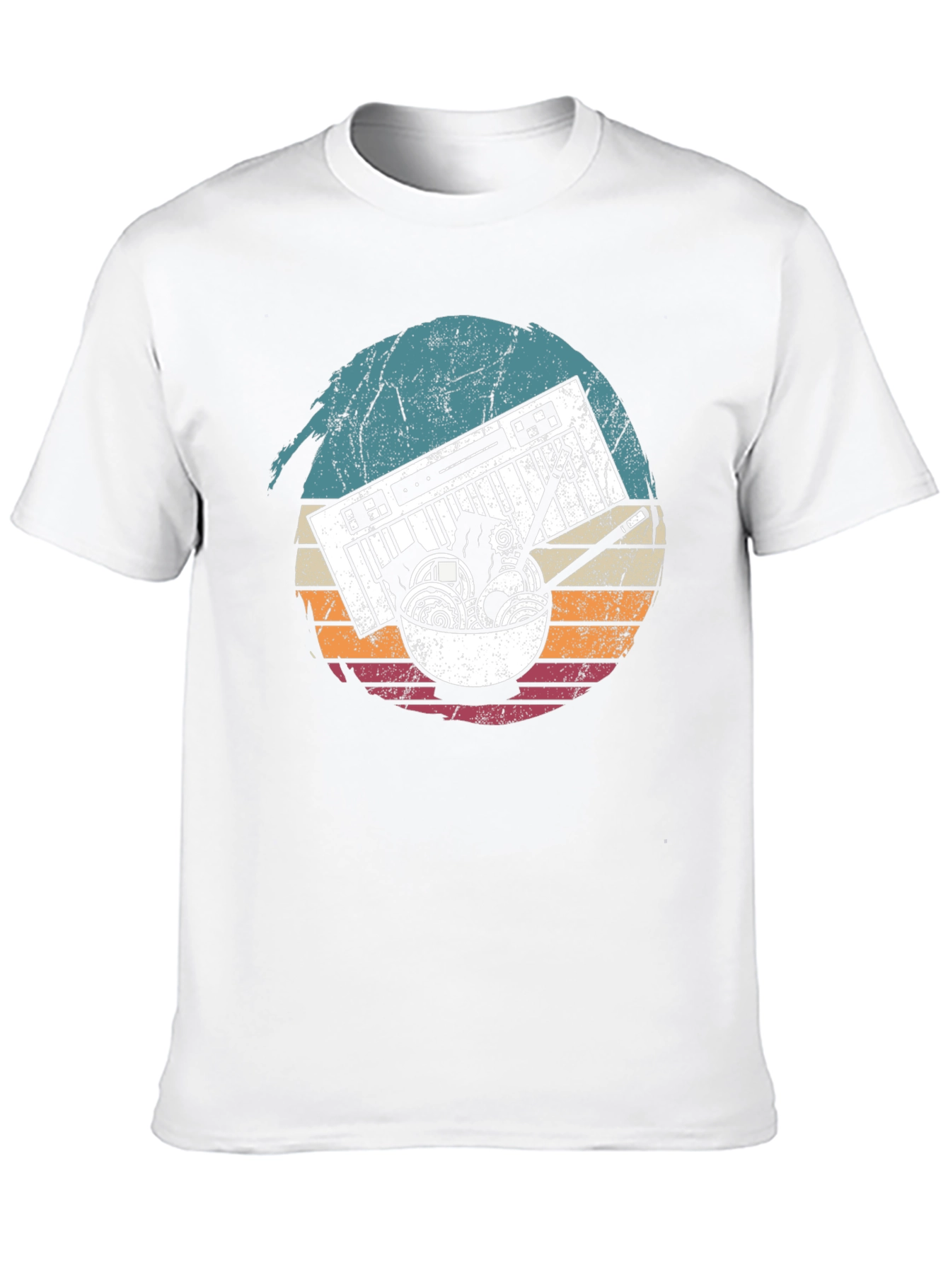 Keyboard Ramen Retro T-Shirt