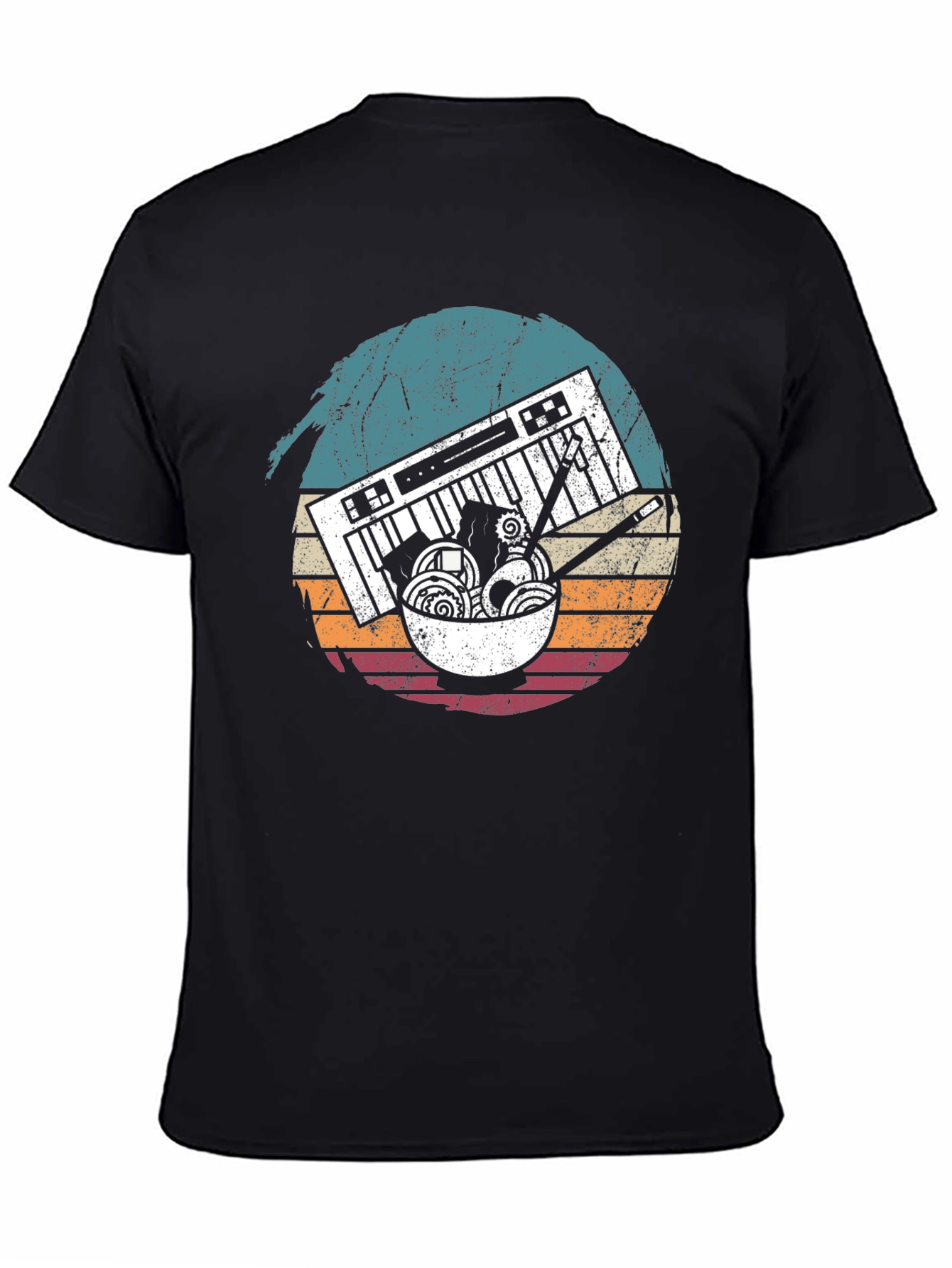 Keyboard Ramen Retro T-Shirt