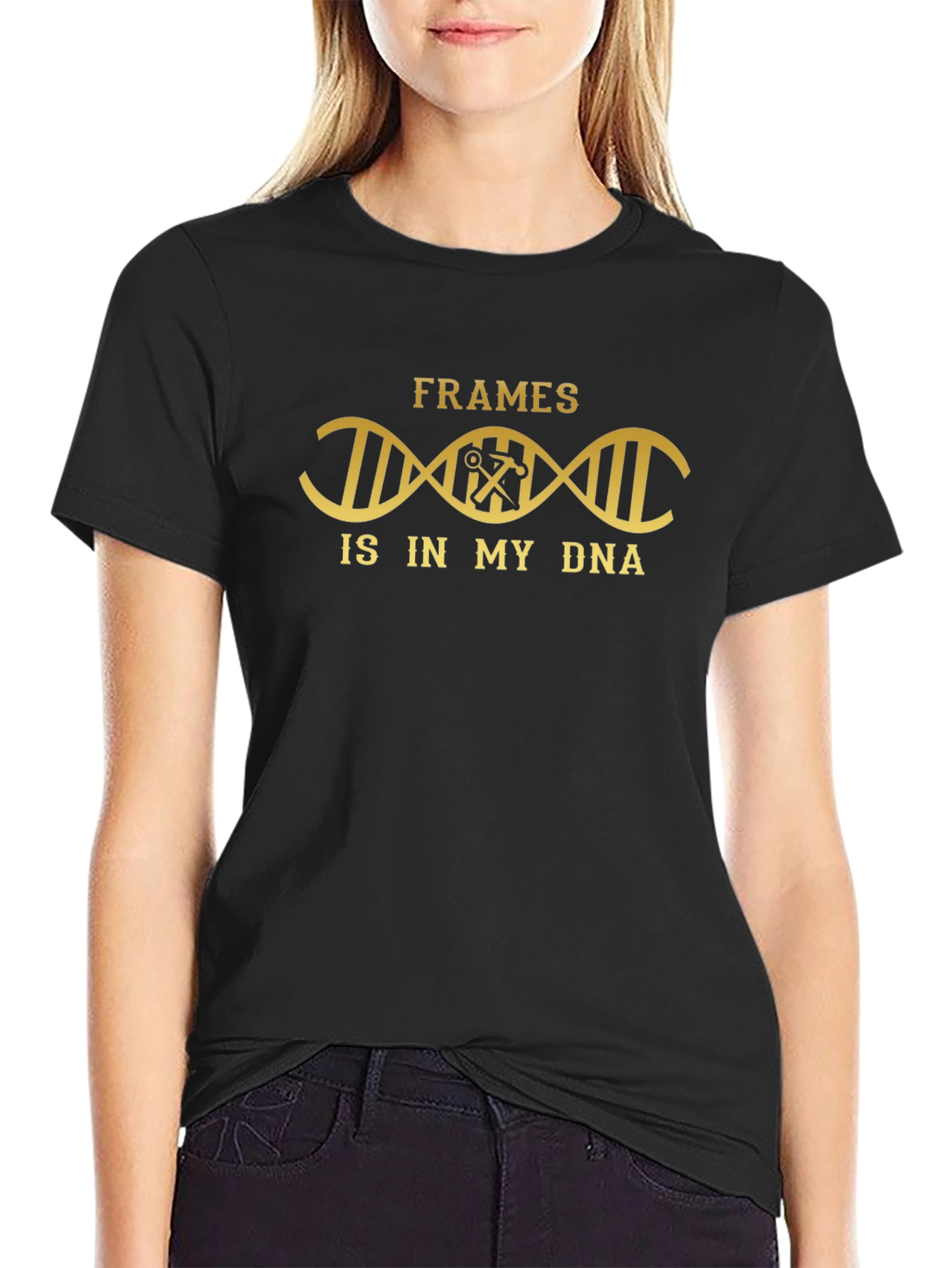 Frames Is In My DNA - Black T-Shirt