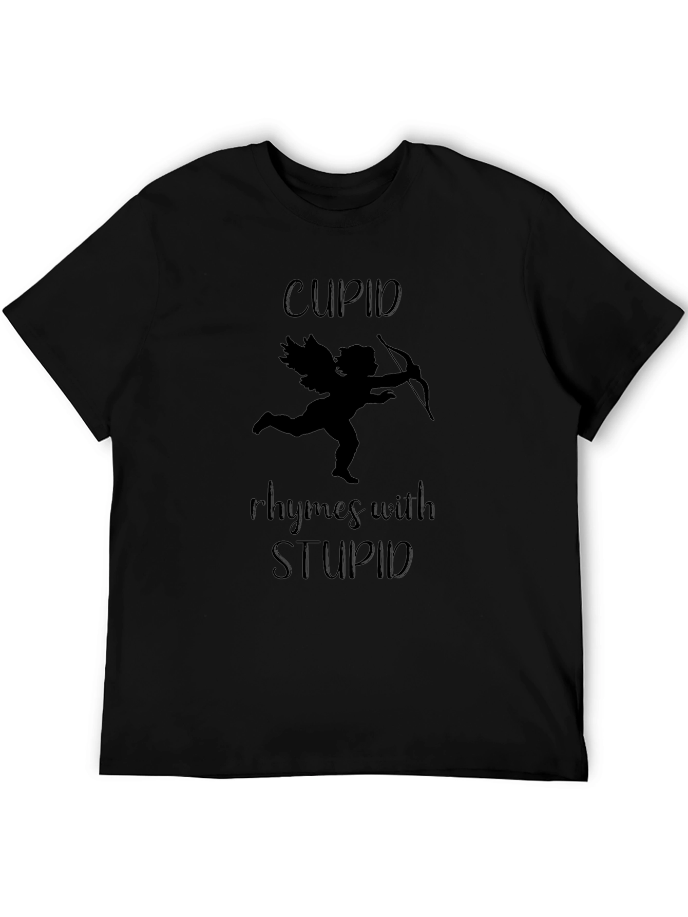 Cupid Rhymes With Stupid Valentines Day Graphic Tee
