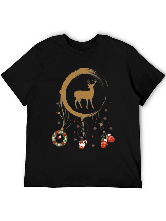 Christmas Deer Dreamcatcher Graphic Tee