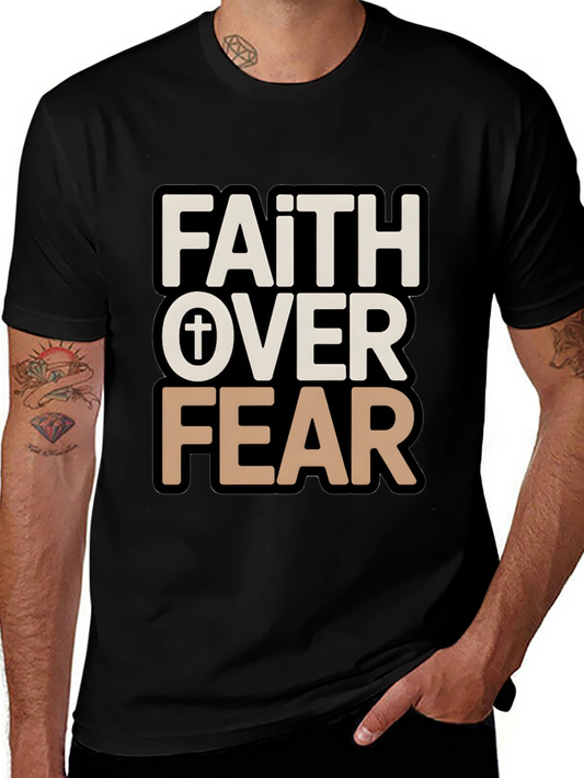 Faith Over Fear Graphic Tee - Christian T-Shirt
