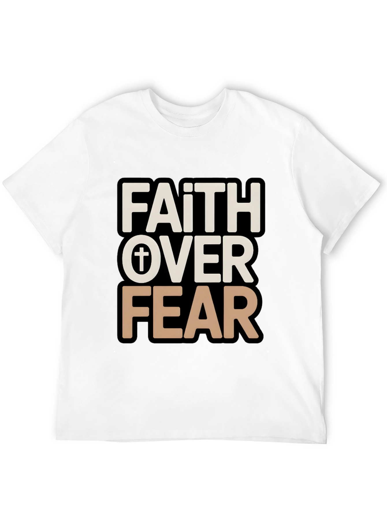 Faith Over Fear Graphic Tee - Christian T-Shirt