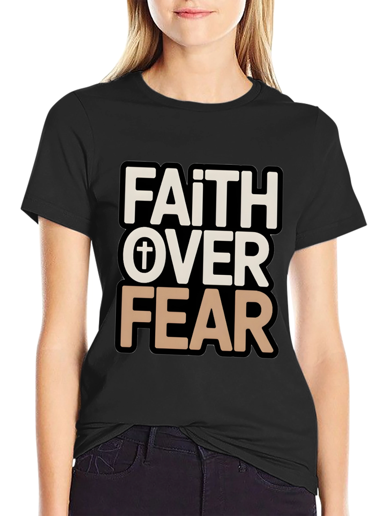 Faith Over Fear Graphic Tee - Christian T-Shirt