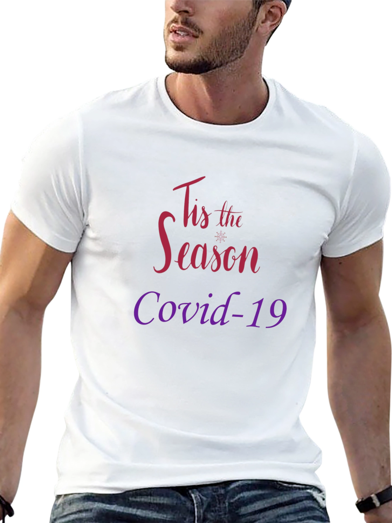 Tis the Season Covid-19 Black T-Shirt