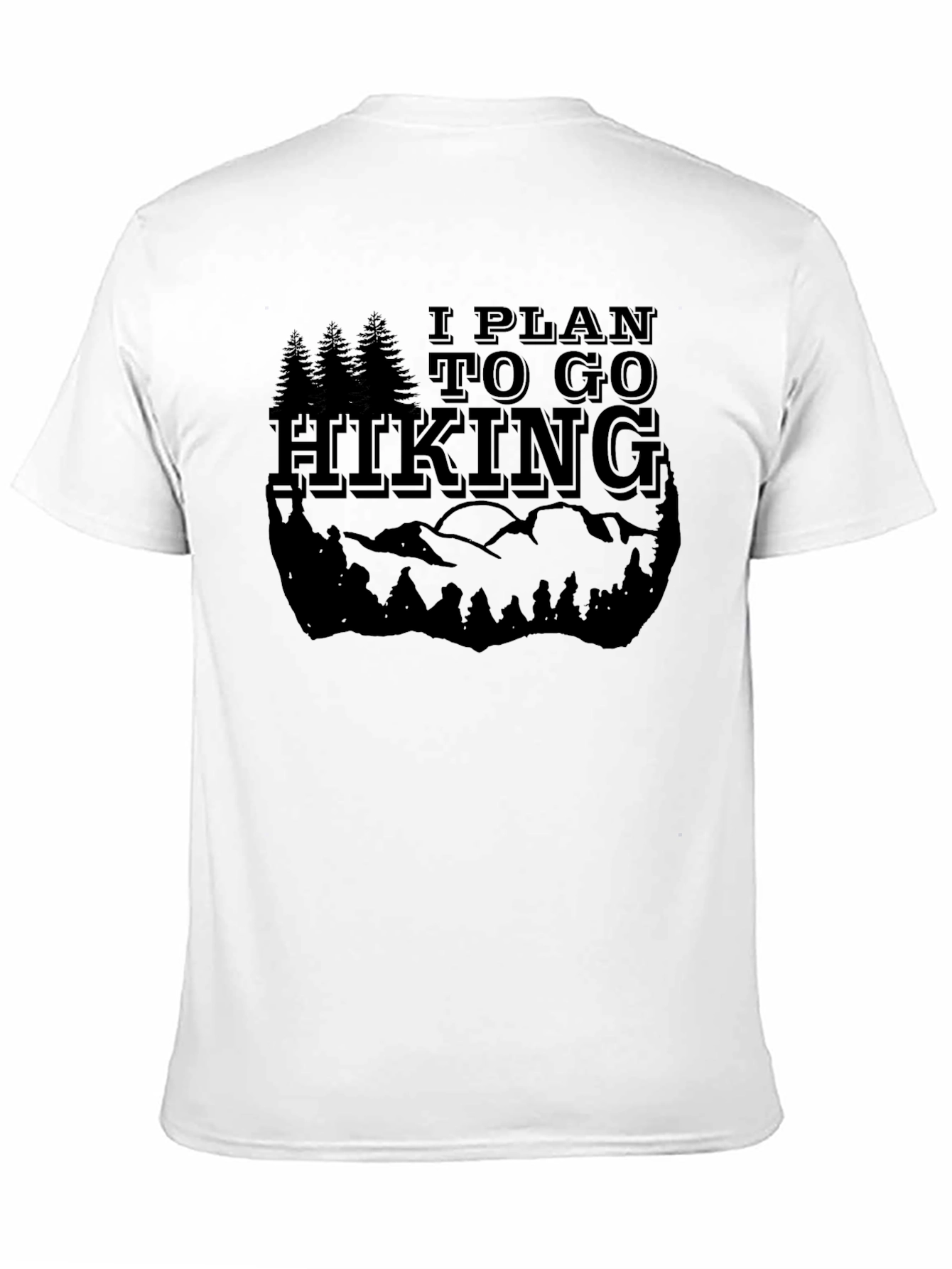 Hiking Graphic Tee - Black Adventure Shirt