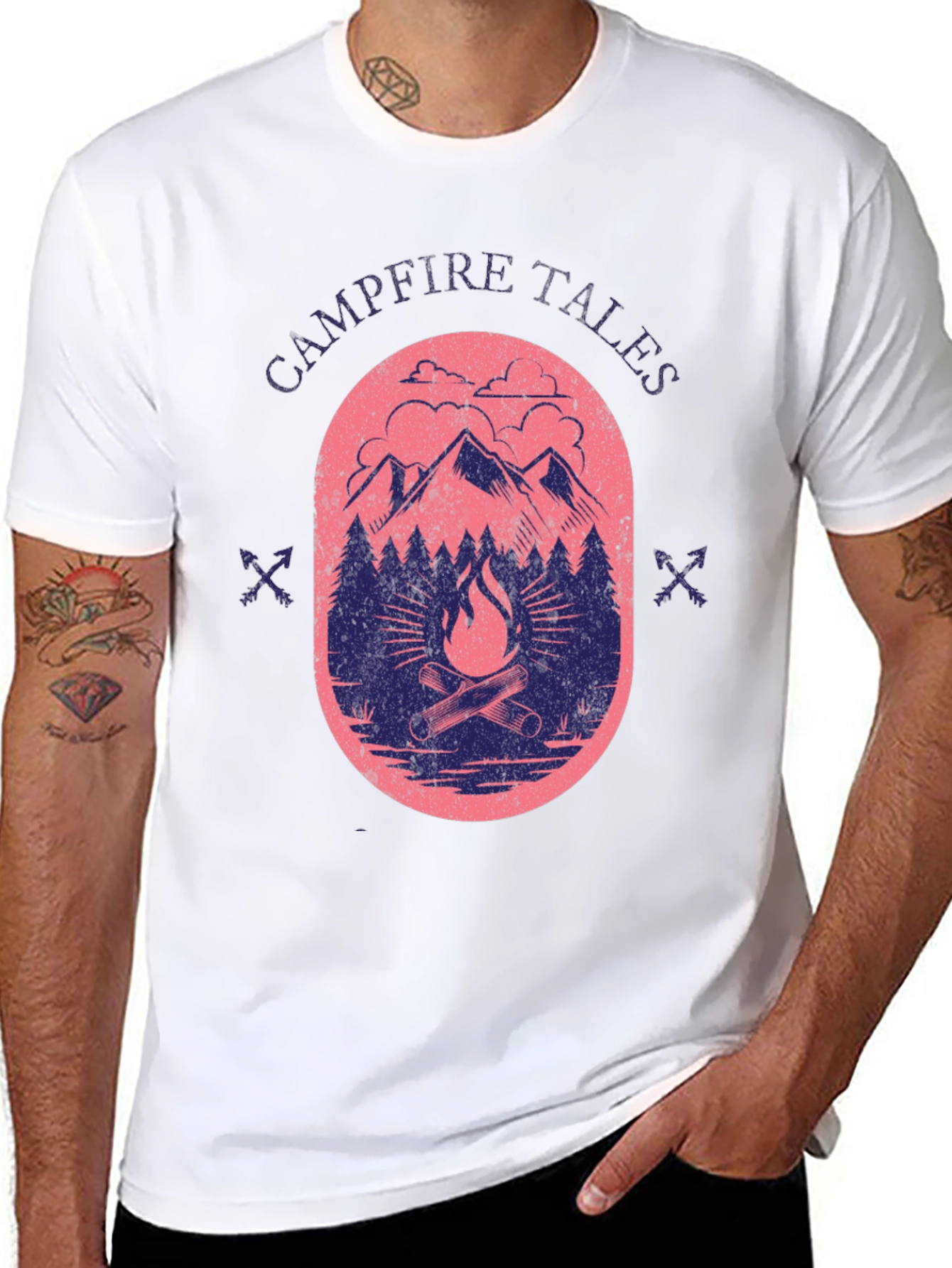 Campfire Tales T-Shirt: Outdoor Adventure Tee
