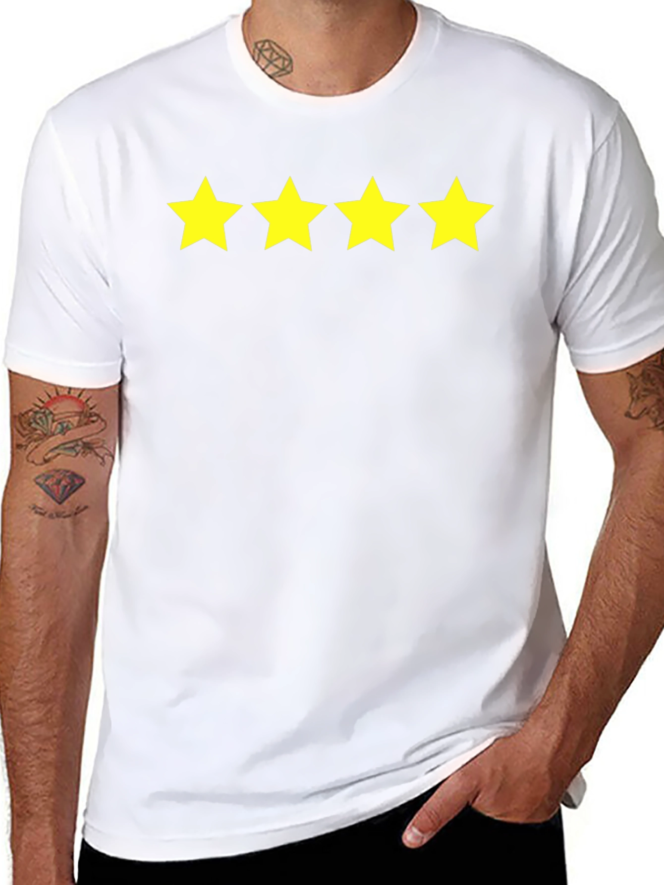 Four Star Graphic Tee - Black