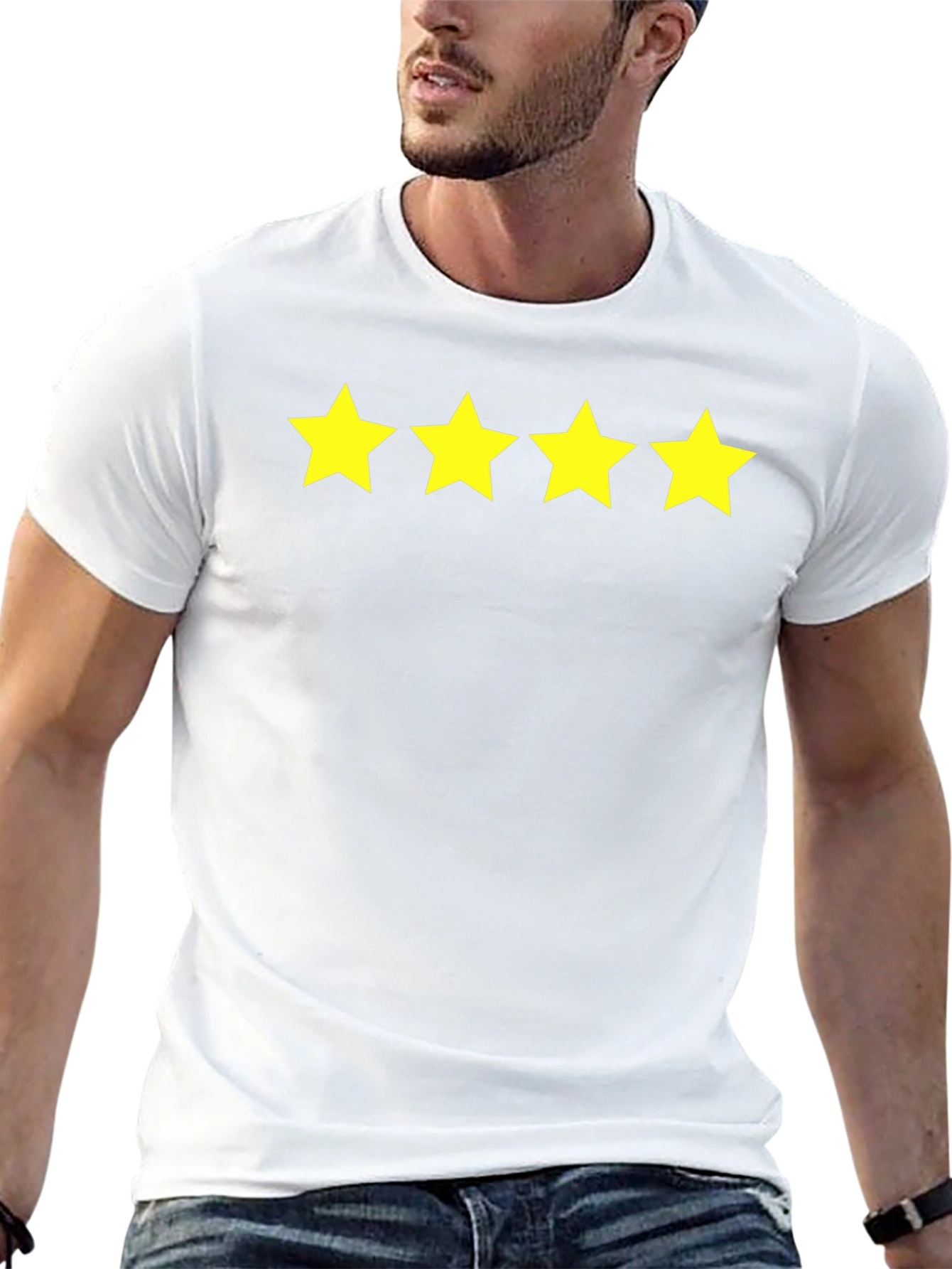 Four Star Graphic Tee - Black