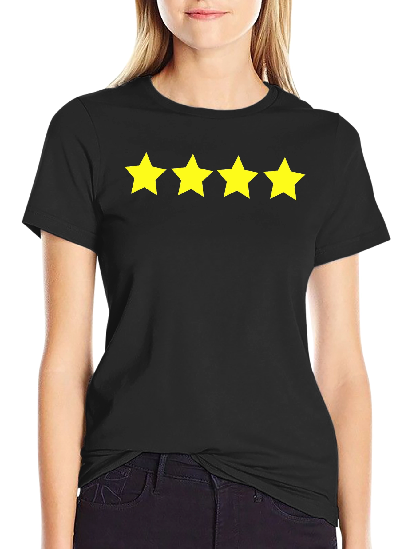 Four Star Graphic Tee - Black