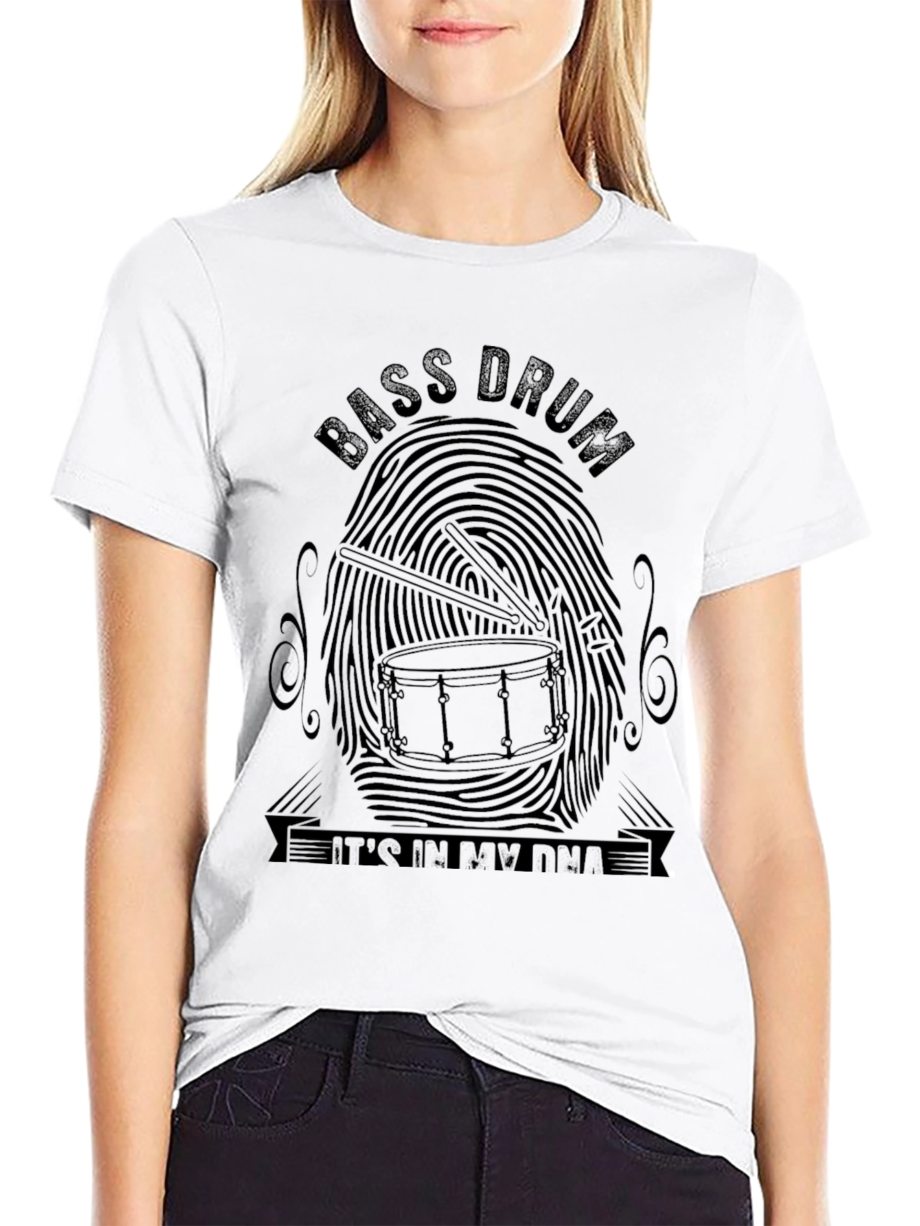 Bass Drum DNA Graphic Tee - Music Lover T-Shirt