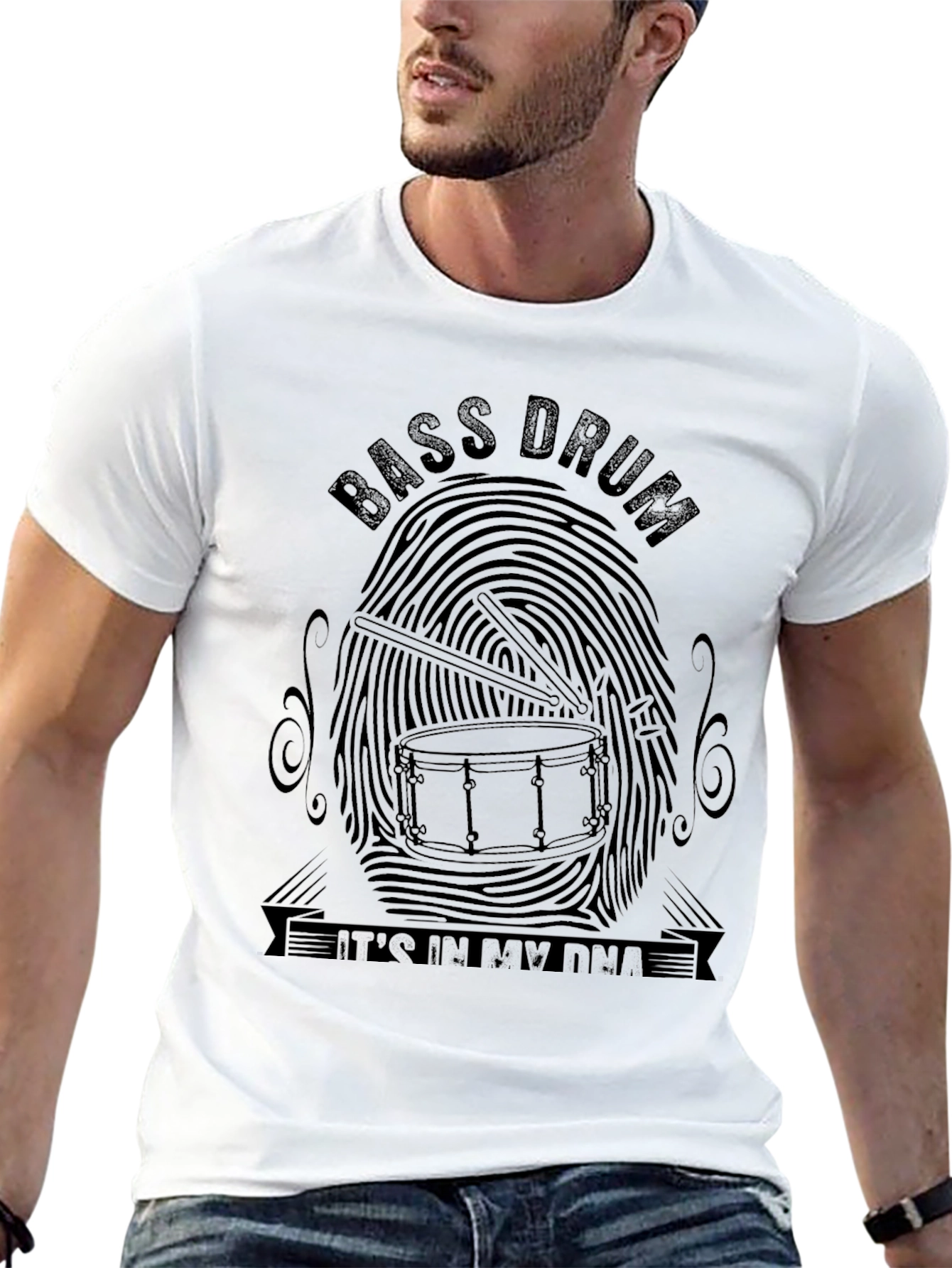 Bass Drum DNA Graphic Tee - Music Lover T-Shirt