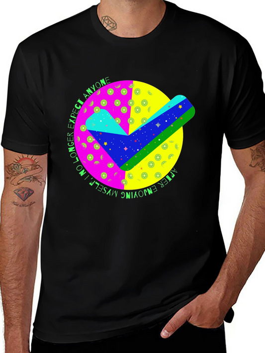 Colorful Check Mark Graphic T-Shirt