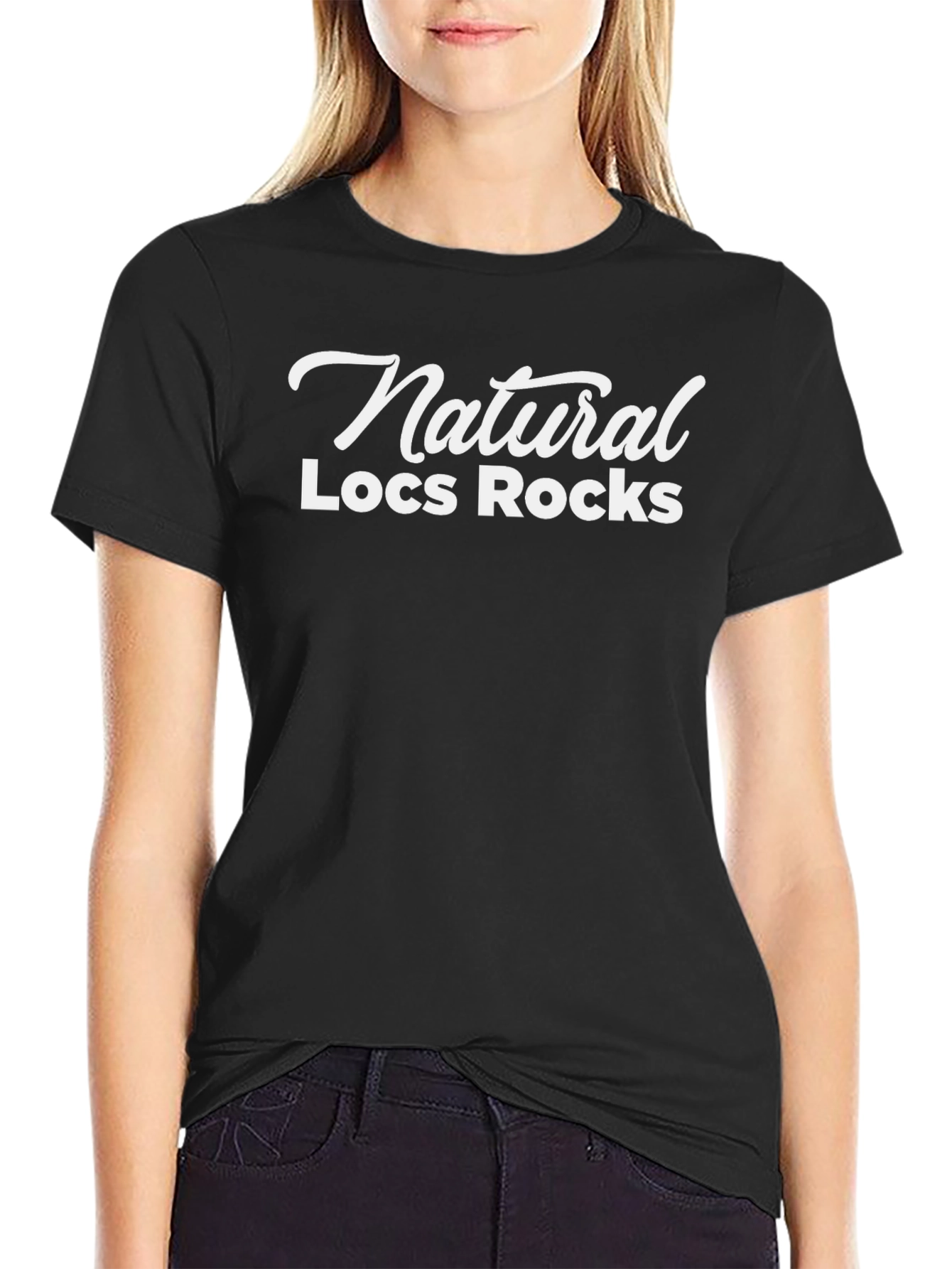 Natural Locs Rocks Black T-Shirt