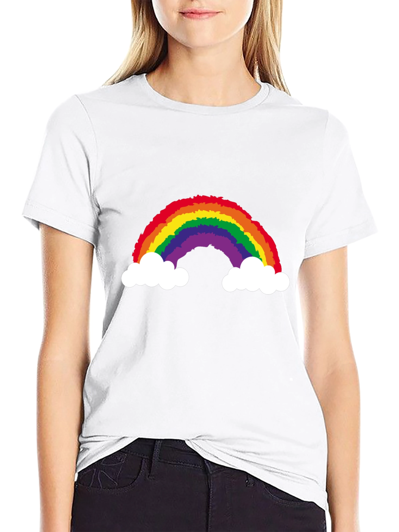 Rainbow Cloud Graphic T-Shirt