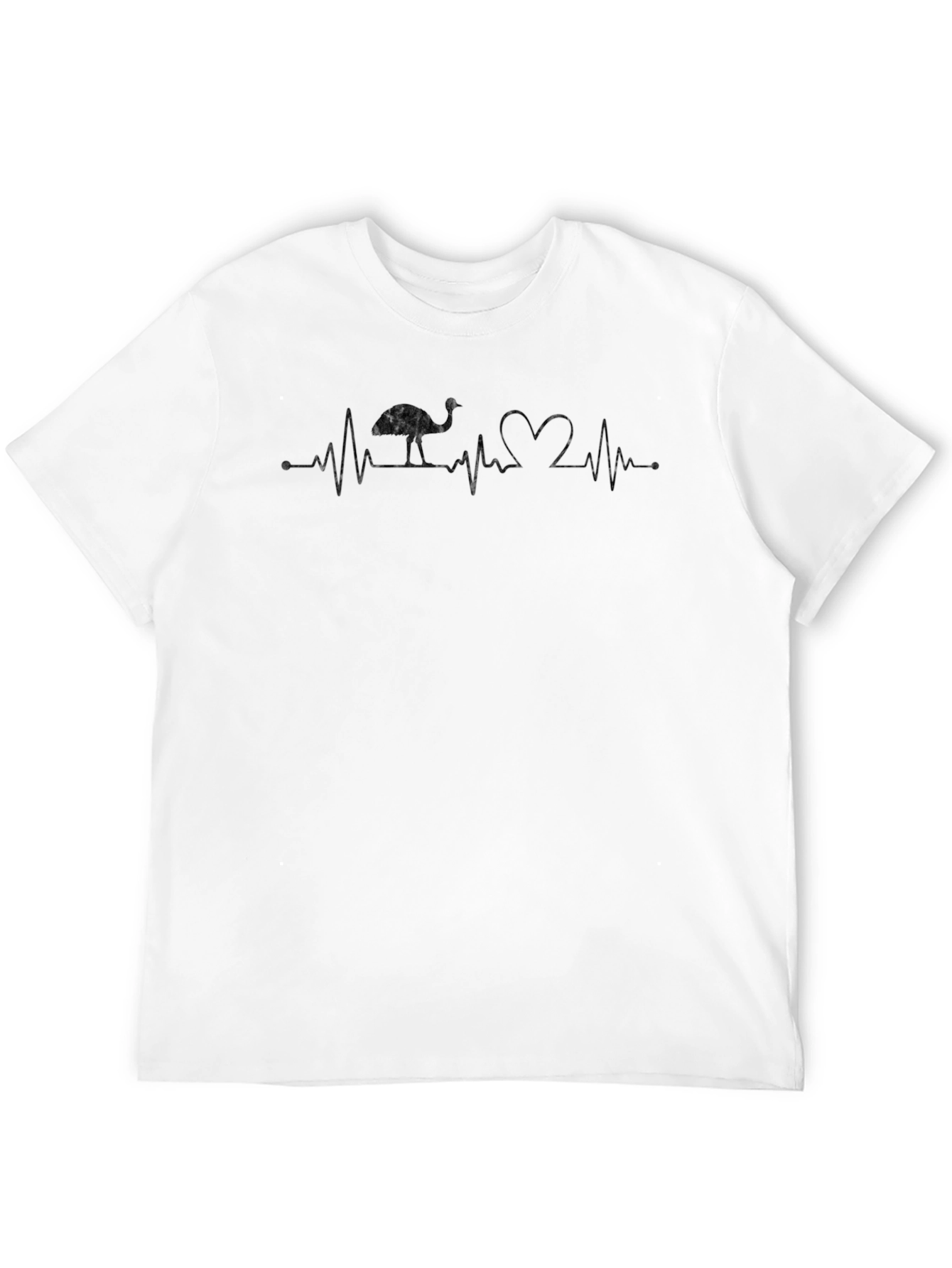 Emu Heartbeat Graphic Tee - Black