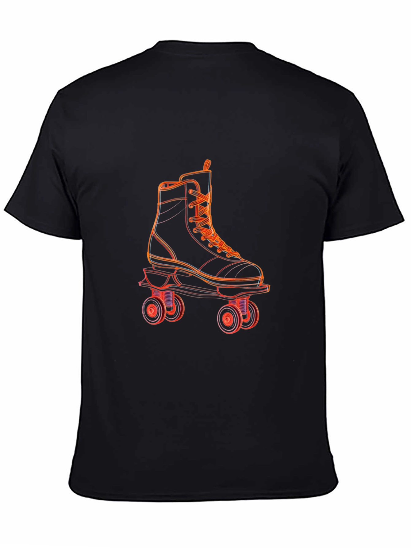 Retro Roller Skate T-Shirt - Black