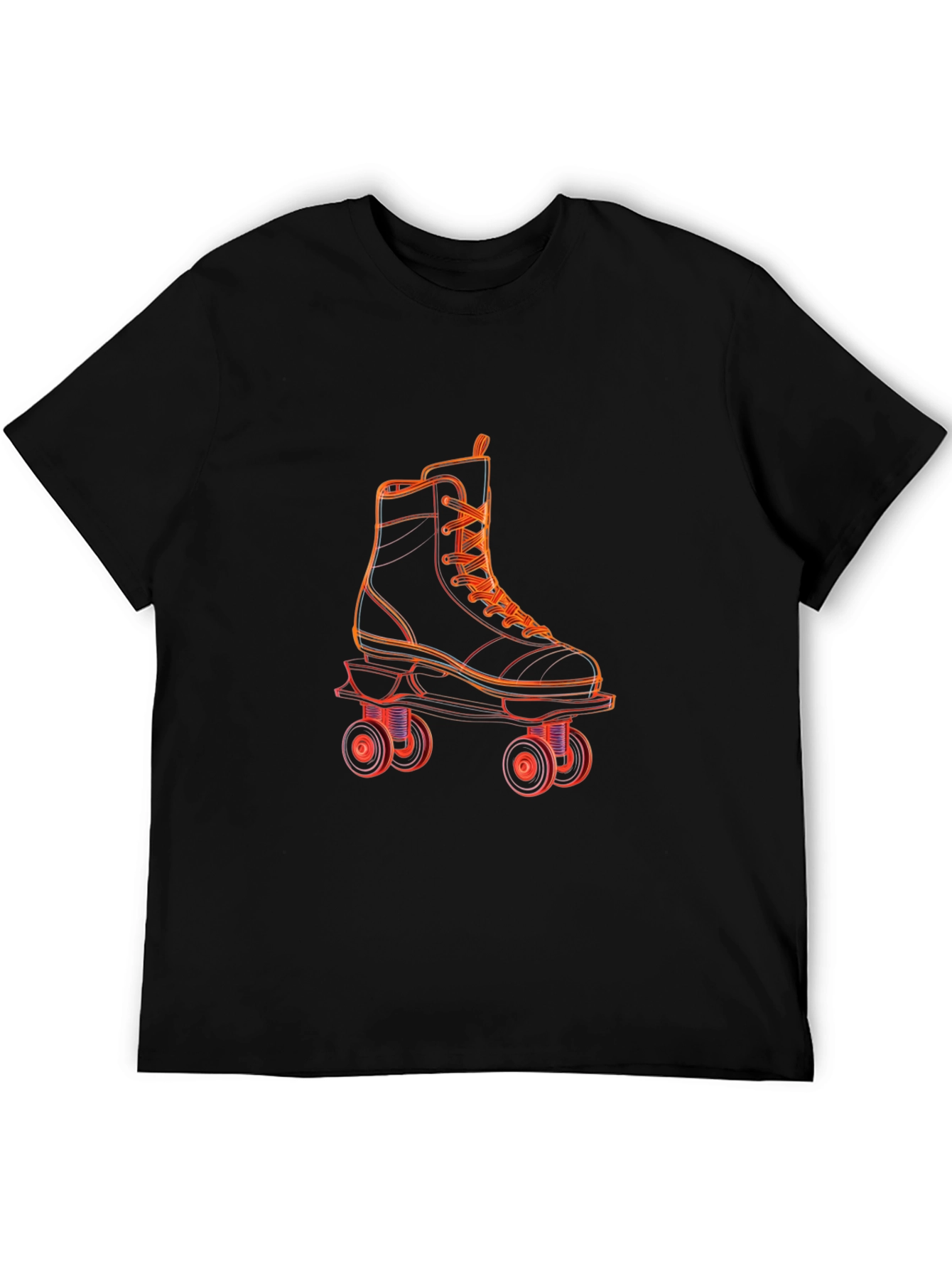 Retro Roller Skate T-Shirt - Black