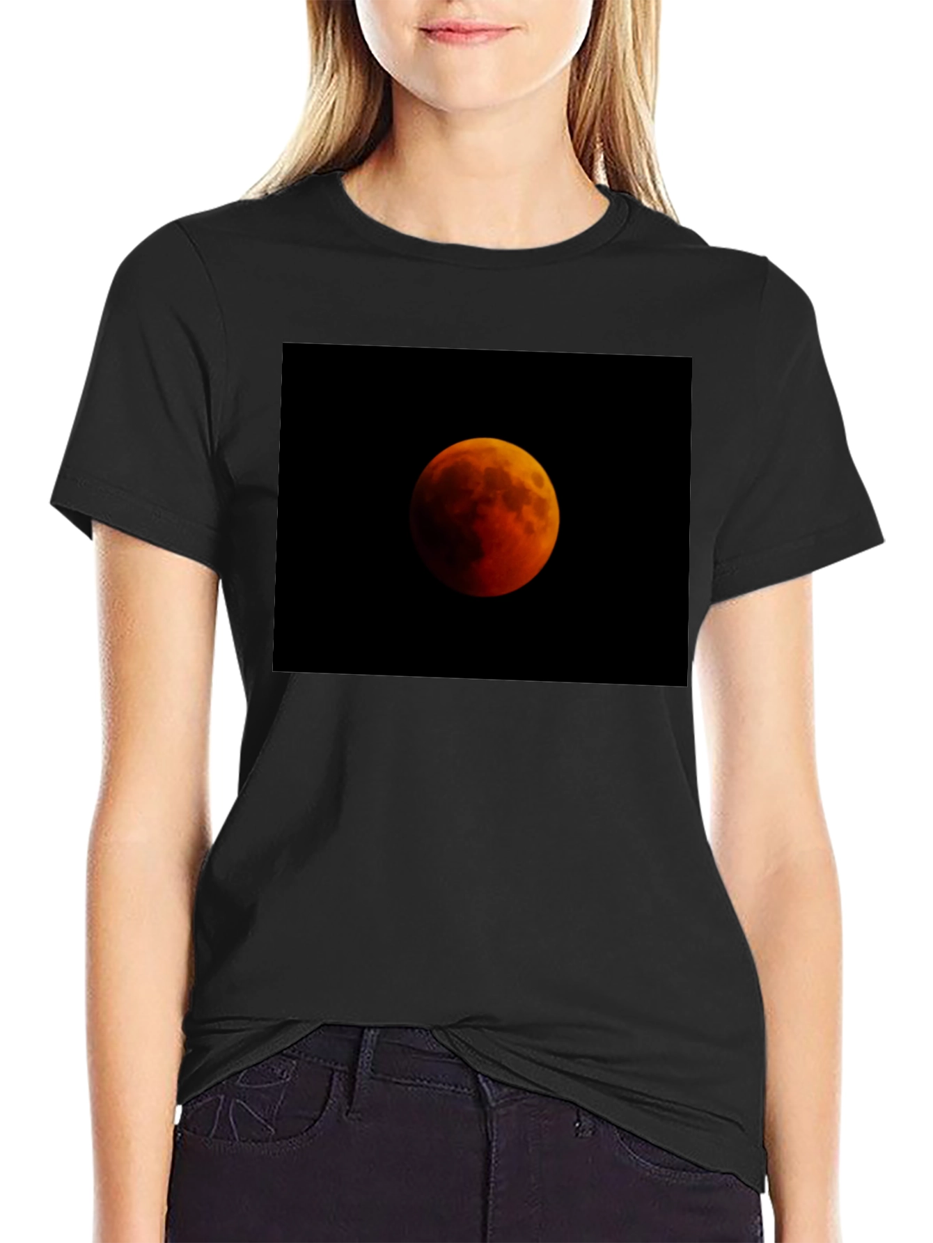 Blood Moon Graphic T-Shirt - Black